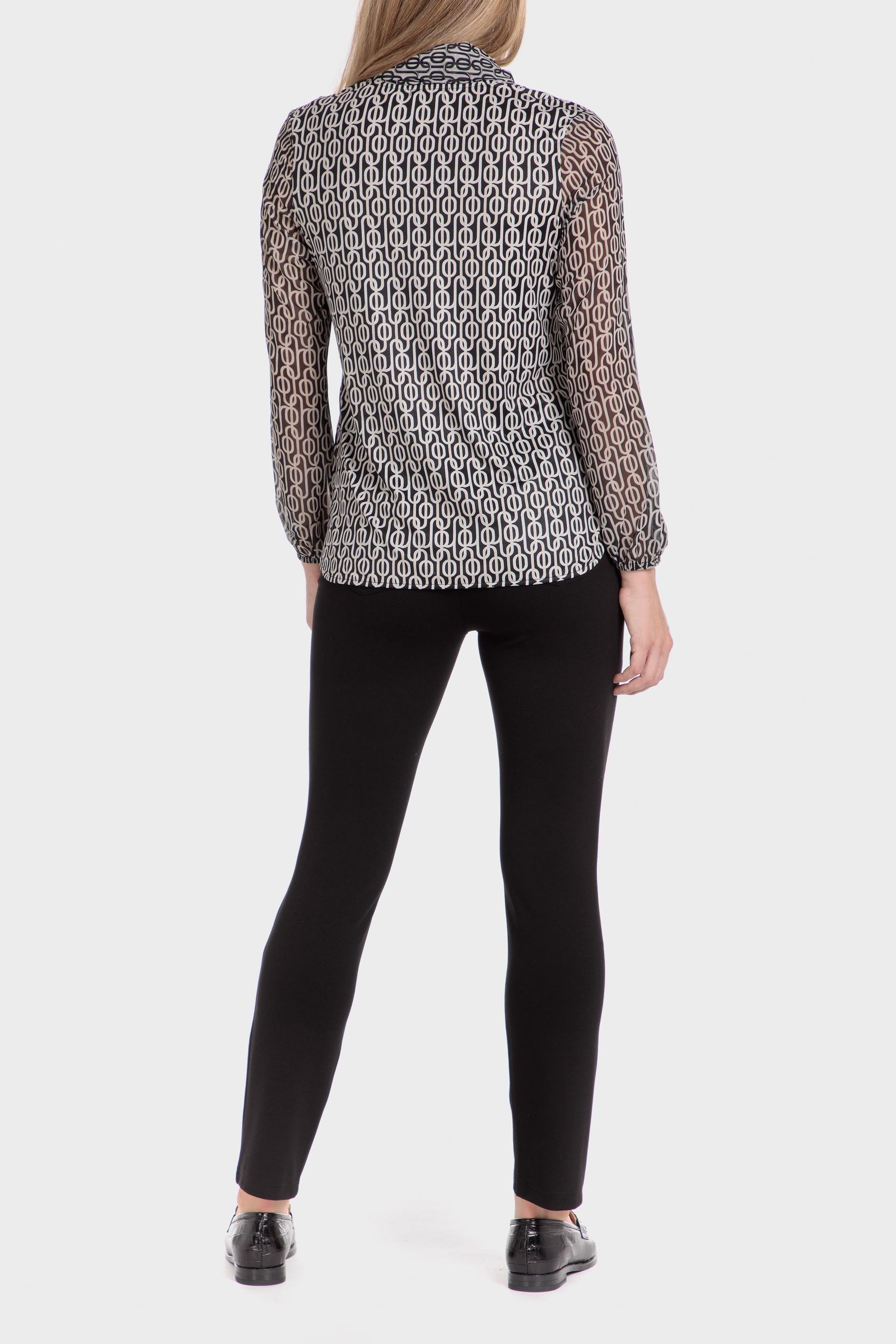 Black Plain Casual Trousers, Black, large image number 3