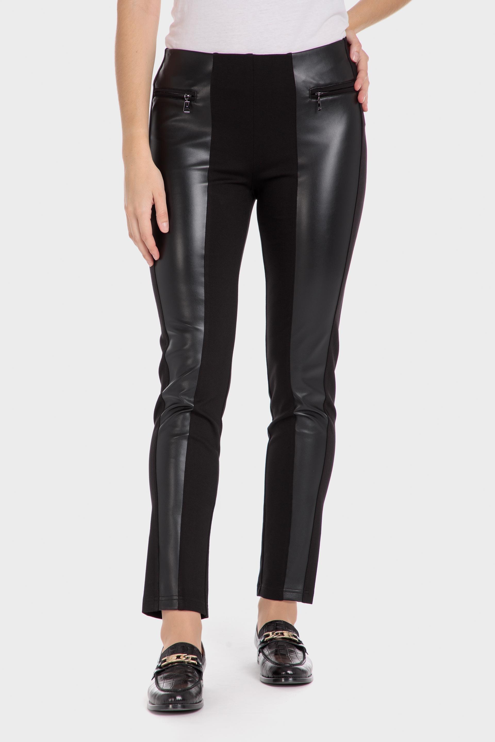 Black  Block Casual Trousers, Black, large image number 0