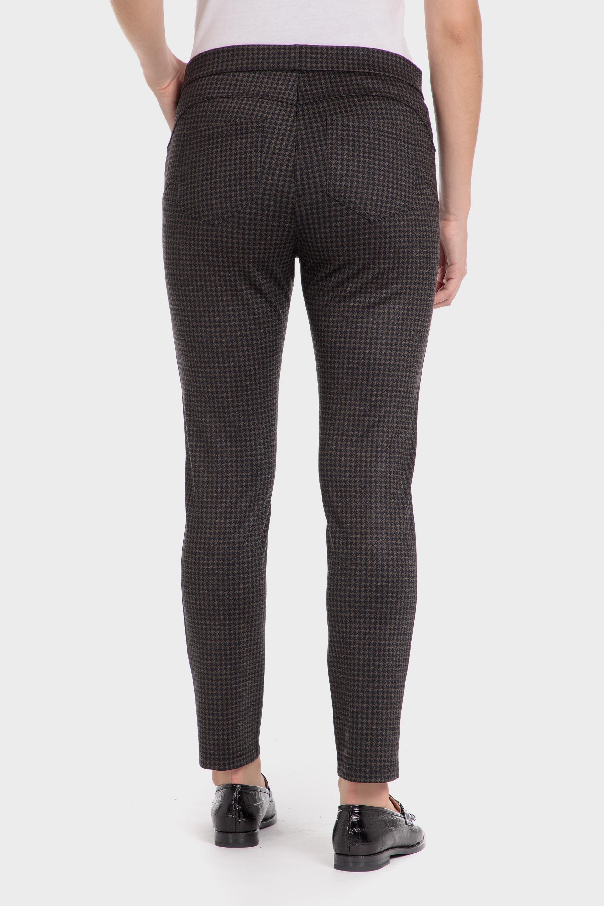 Black Plaid Formal Trousers, Brown, large image number 2