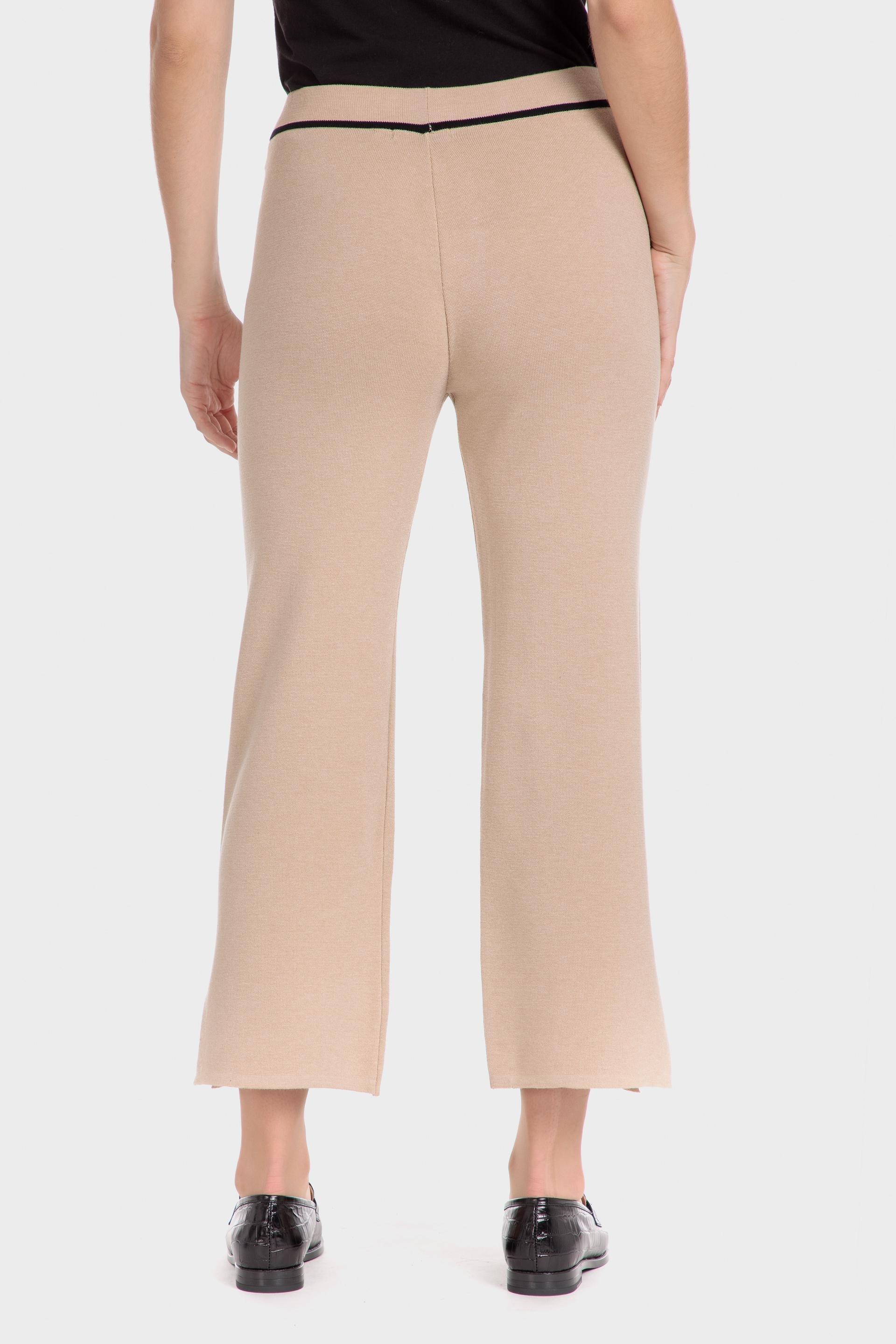 Beige Plain Casual Trousers, Beige, large image number 2