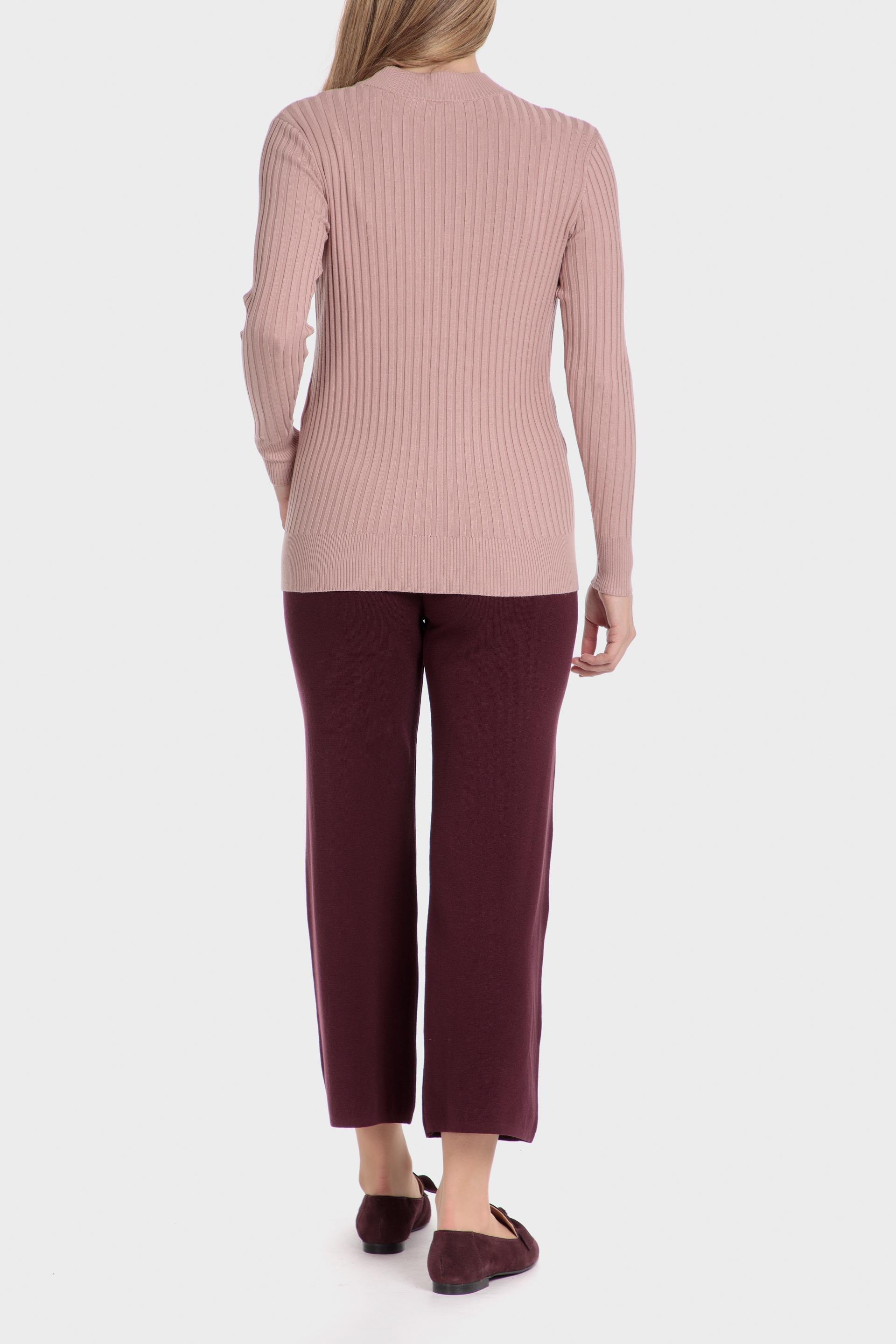 Maroon Plain Casual Trousers, Garnet, large image number 3