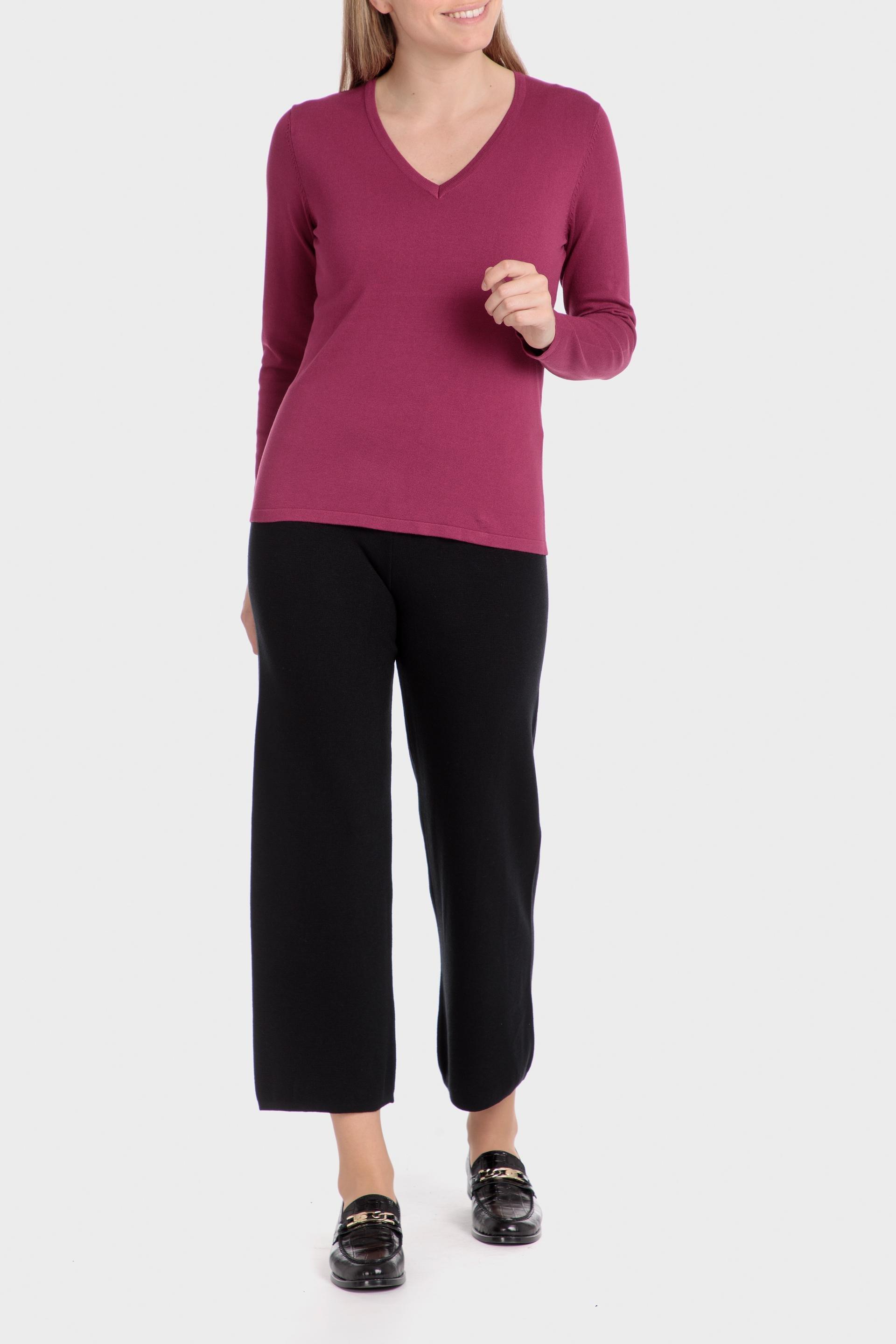 Black Plain Casual Trousers, Black, large image number 1