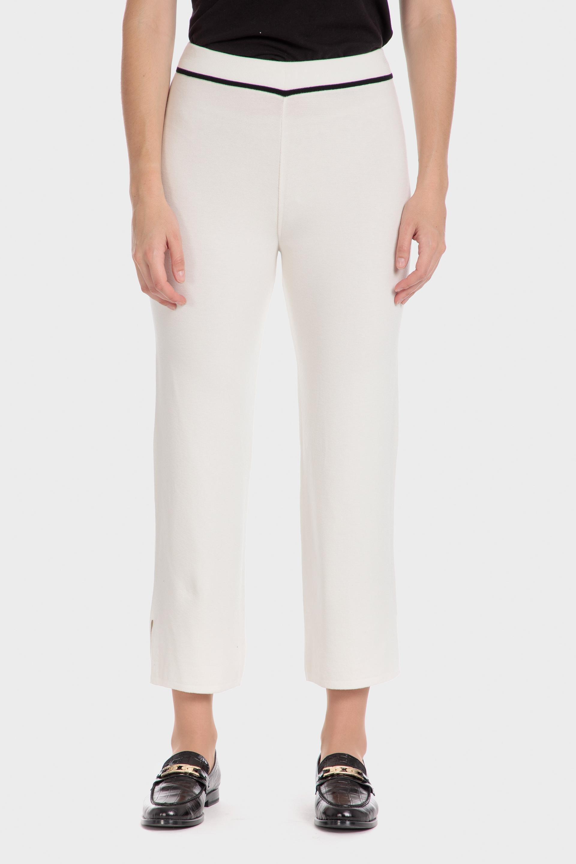 White Tricot Trousers, White Off White, large image number 0