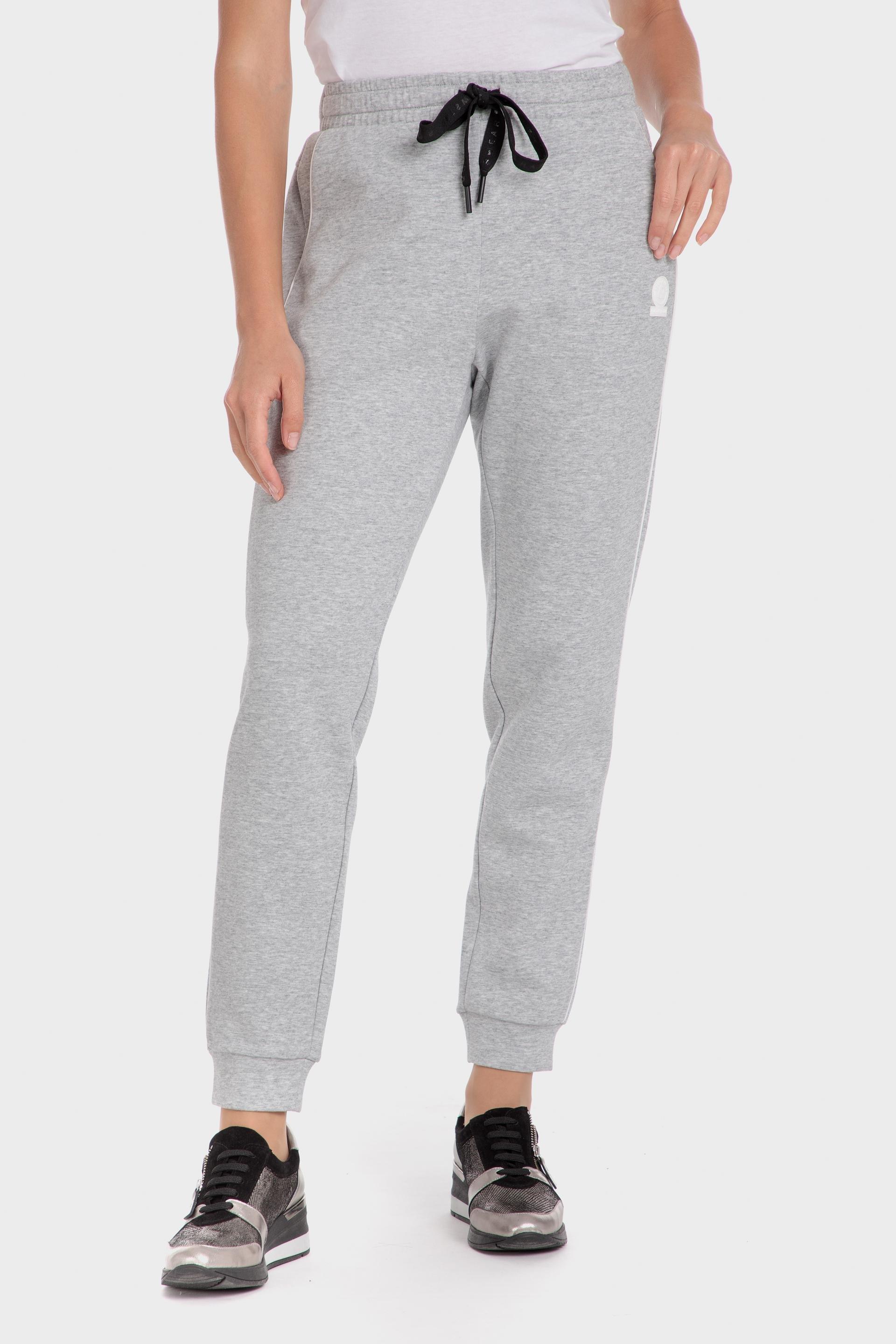Grey Plain Casual Ankle-Length Trousers, , large image number 0