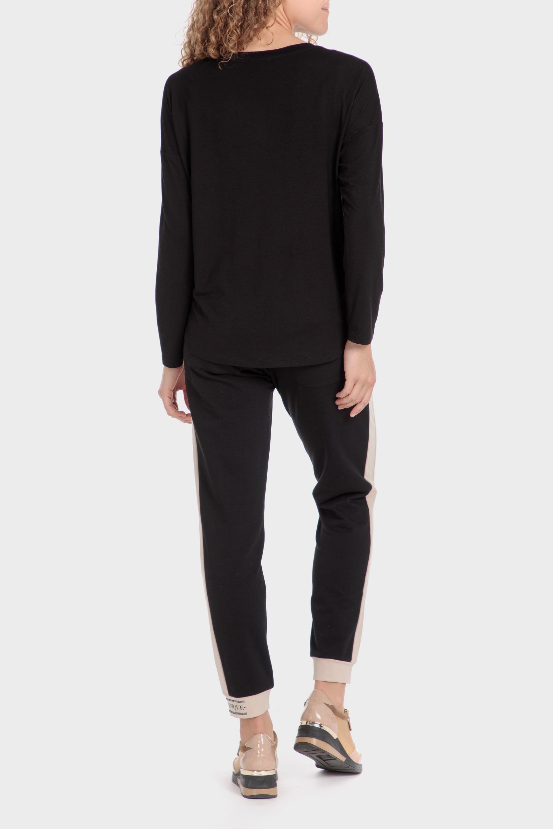 Black Relaxed Trousers, , large image number 2