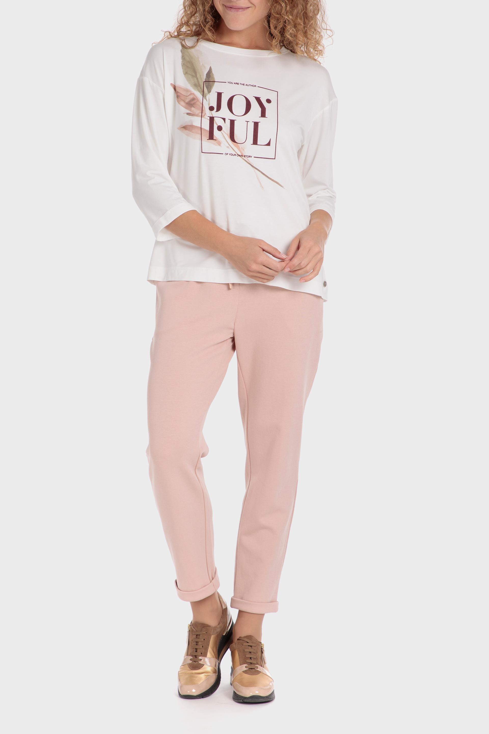 Pink Plain Casual Ankle-Length Trousers, , large image number 1