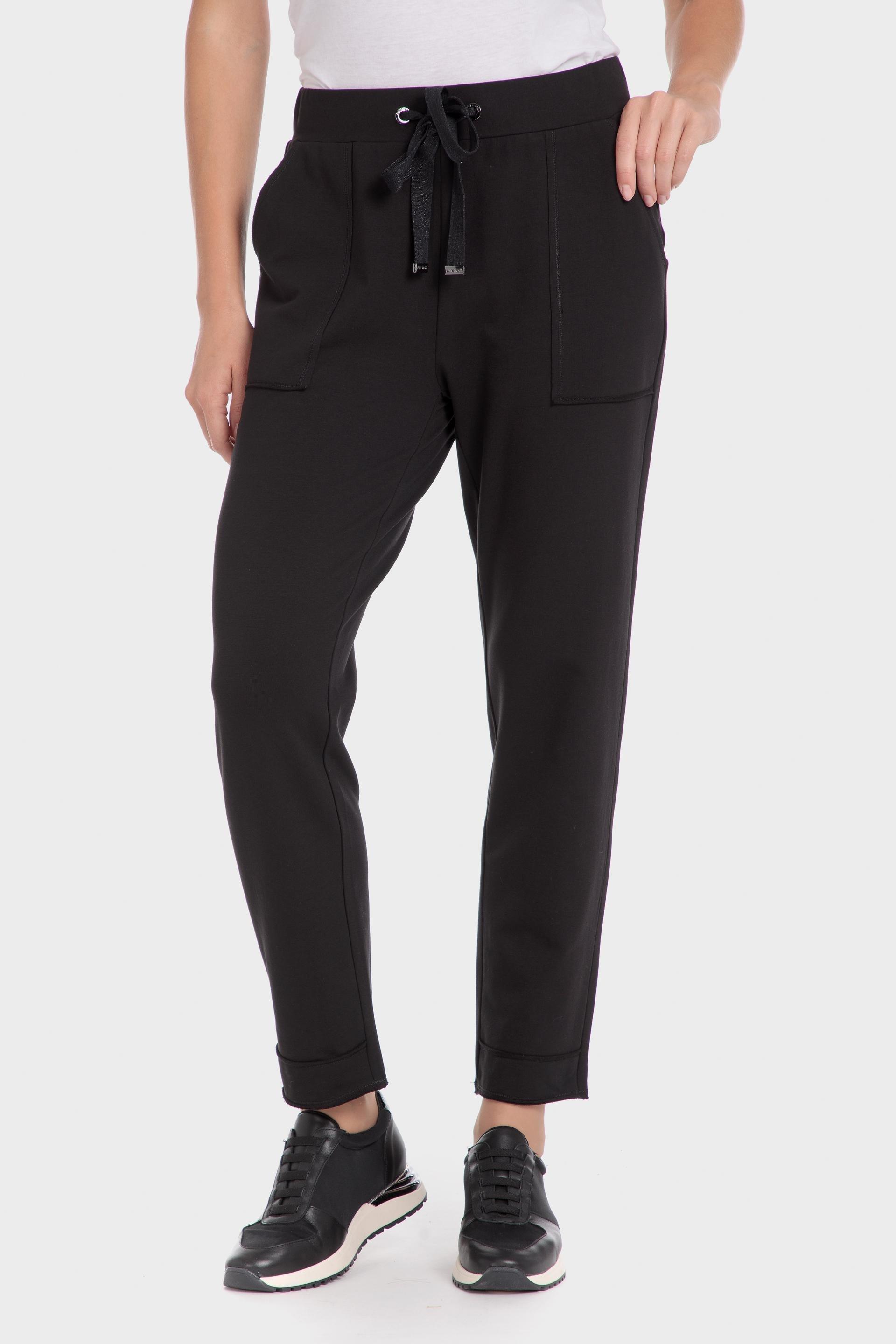 Black Plain Trousers, , large image number 2