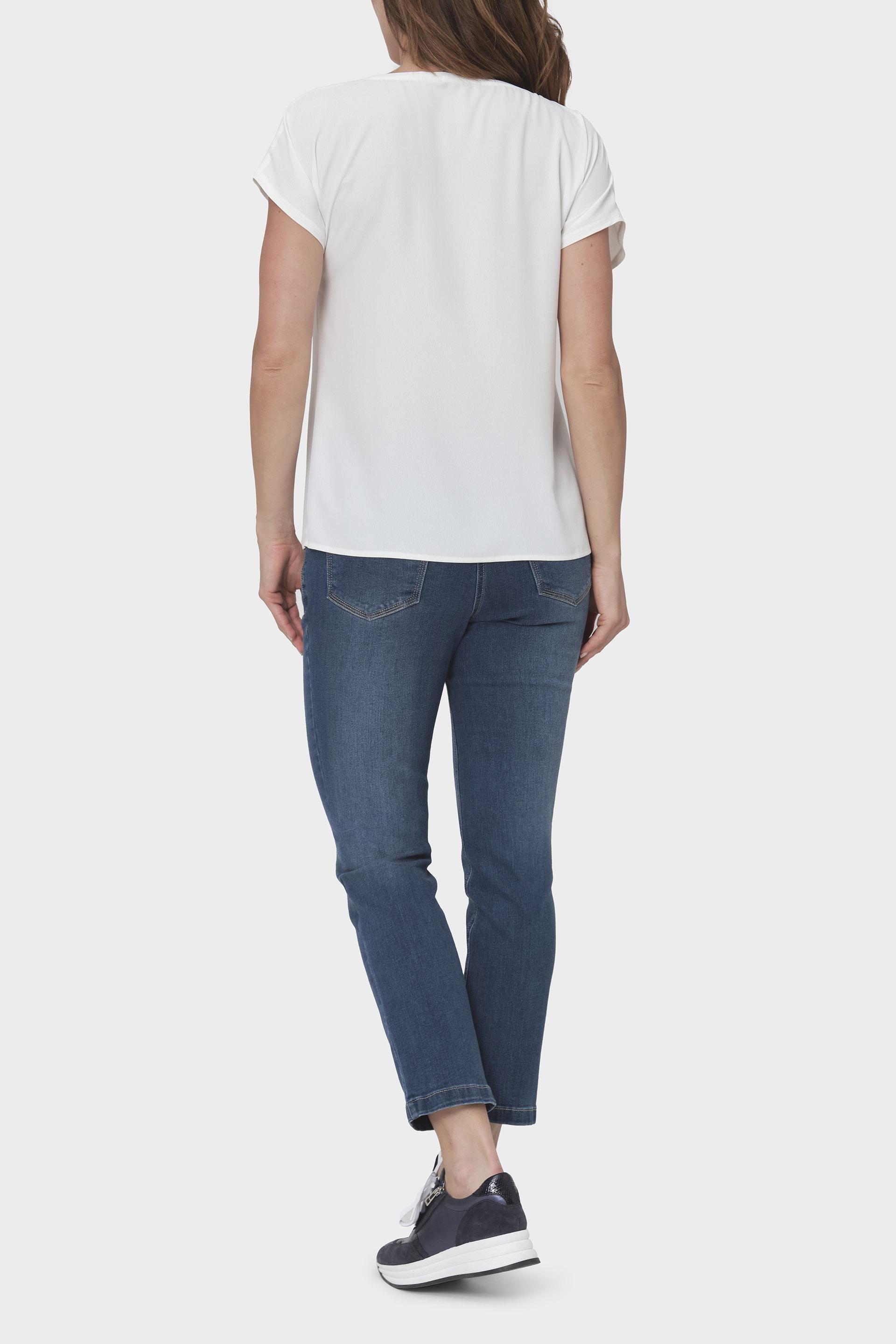 White Short Sleeve T-Shirt, Beige Talc, large image number 2