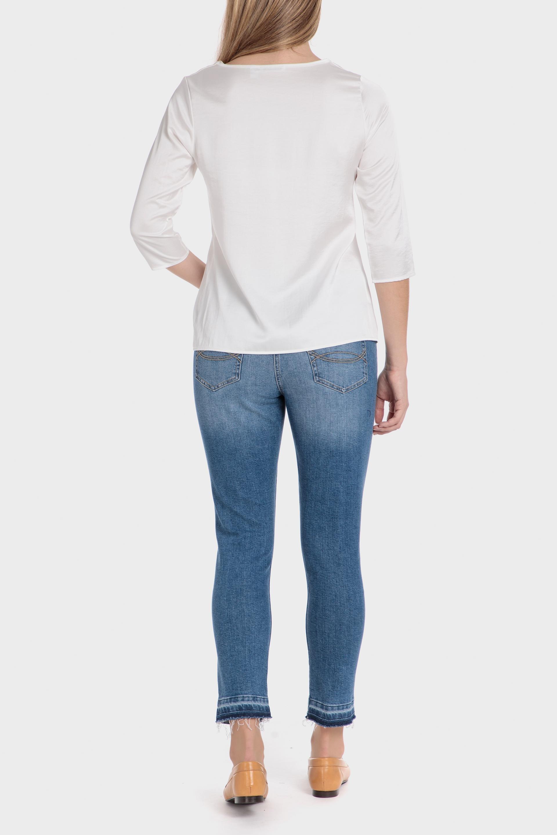White Basic Casual Top, , large image number 1