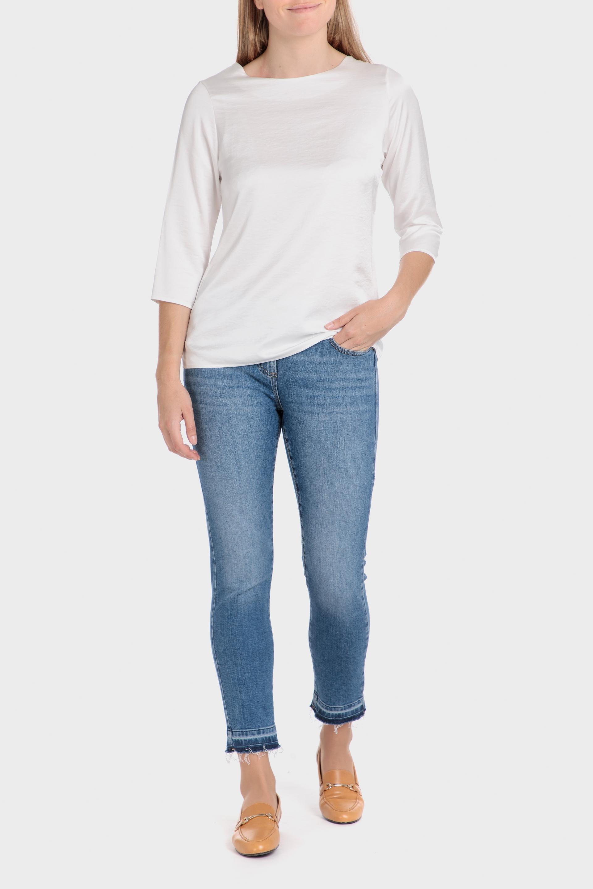 White Basic Casual Top, , large image number 3