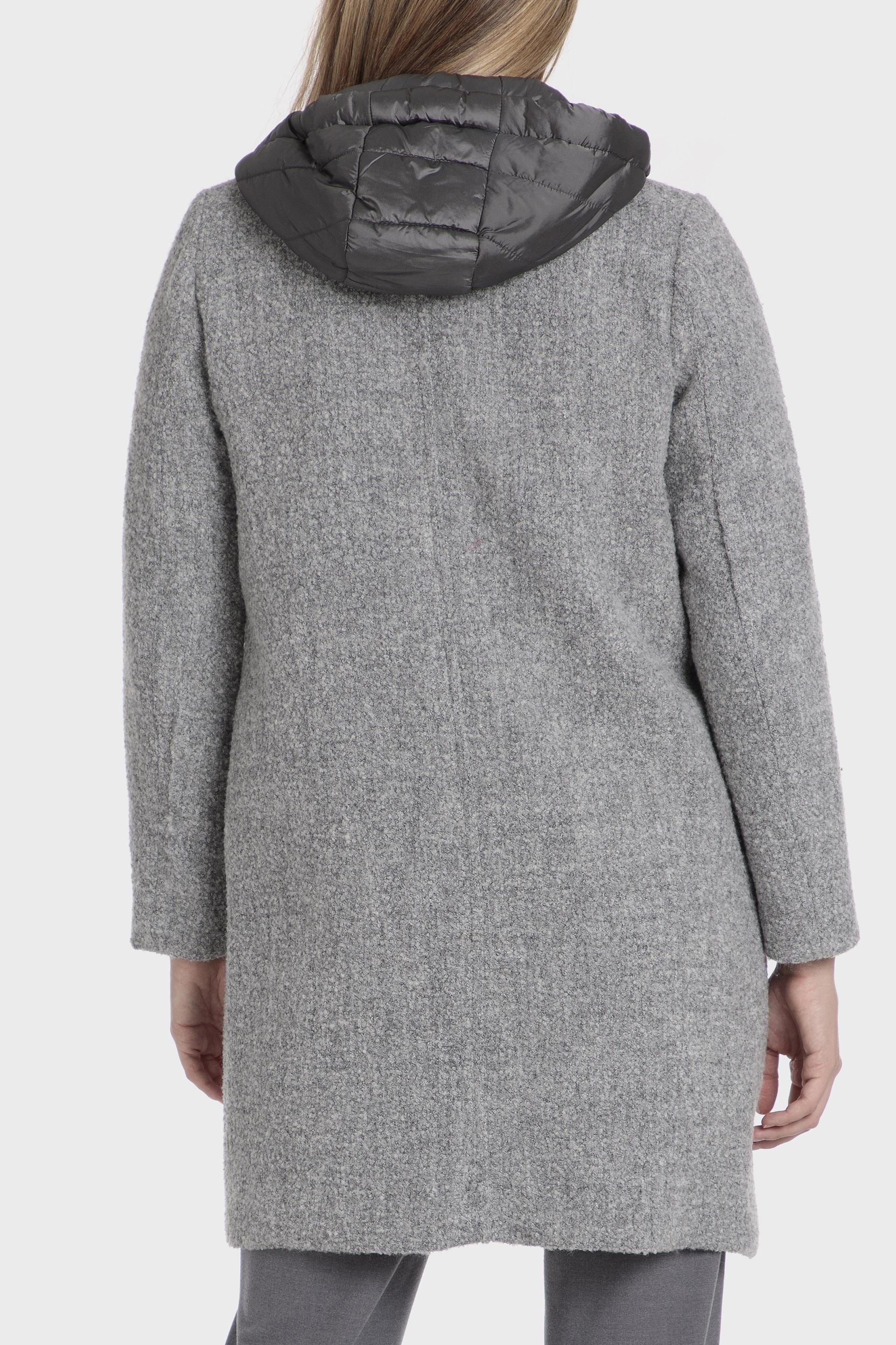 Grey Buttoned Coat, , large image number 1