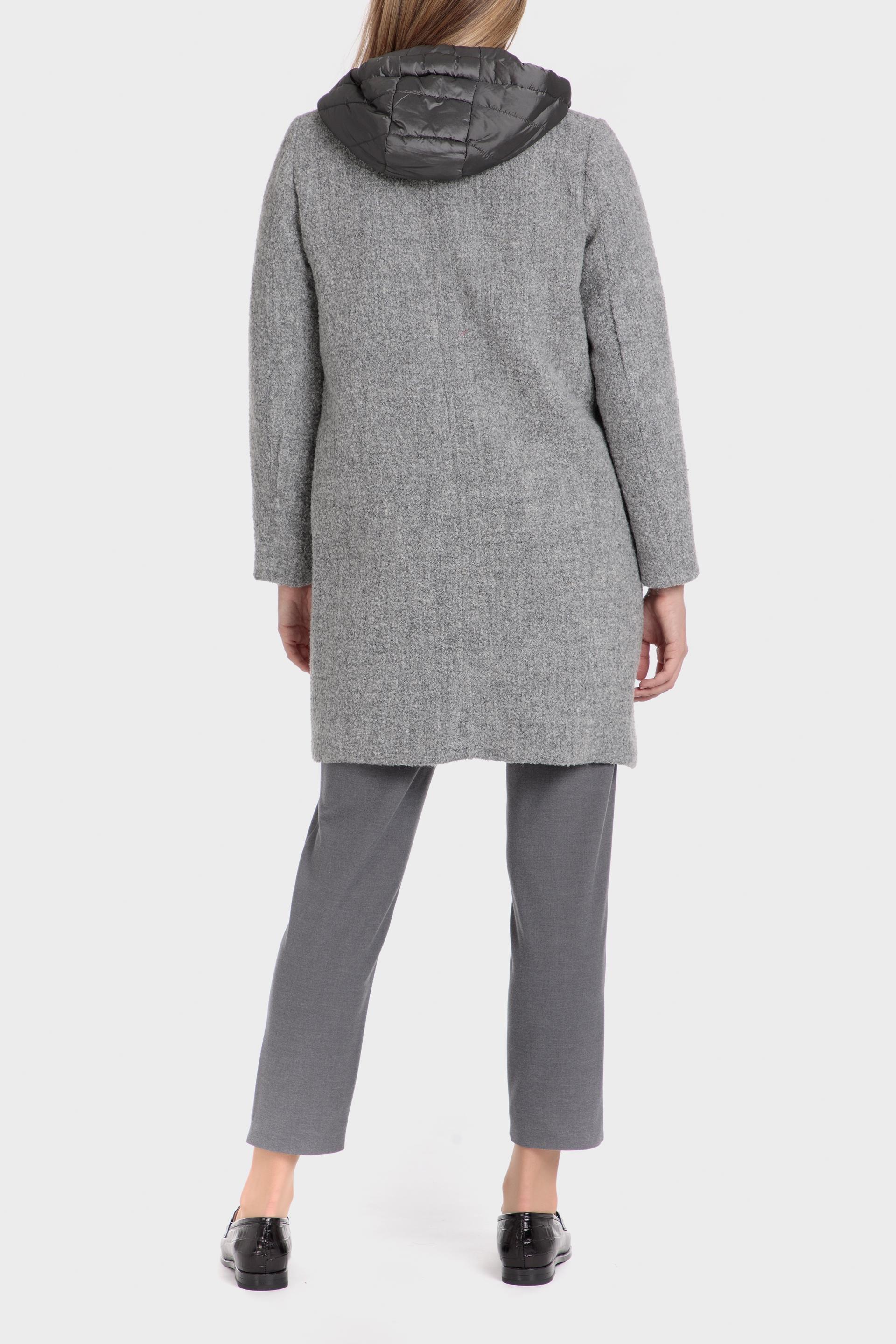 Grey Buttoned Coat, , large image number 3