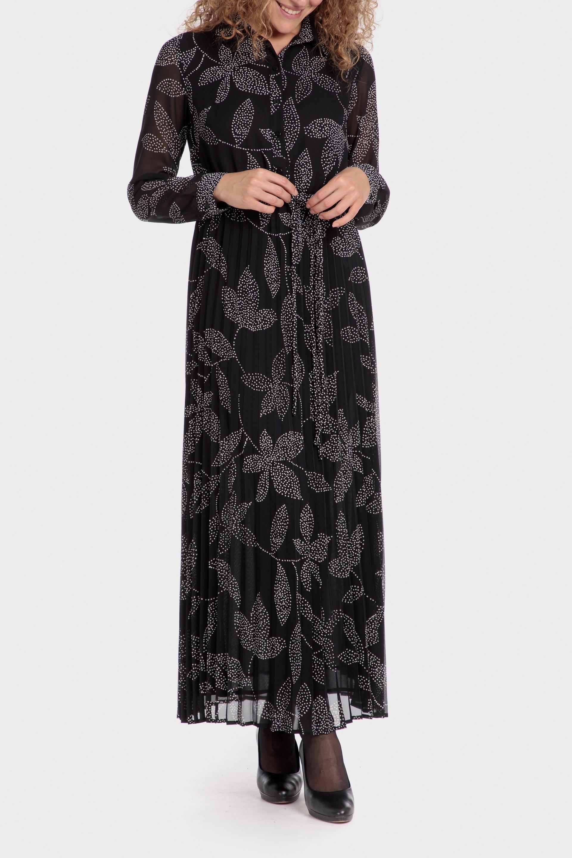 Black Floral Maxi Dress, , large image number 0