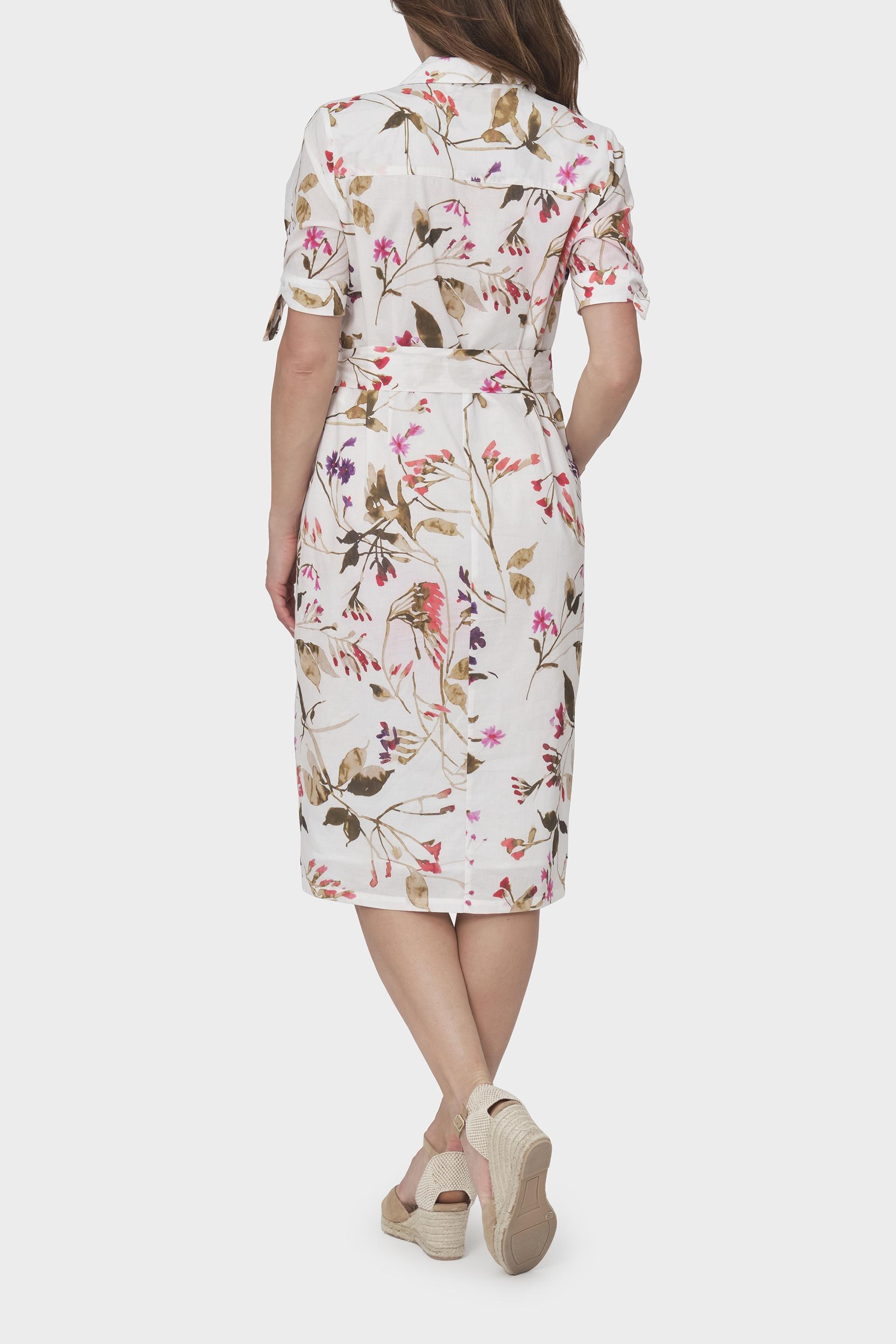 Multicolour Pattern Mini Shirtdress, Green Khaki, large image number 2