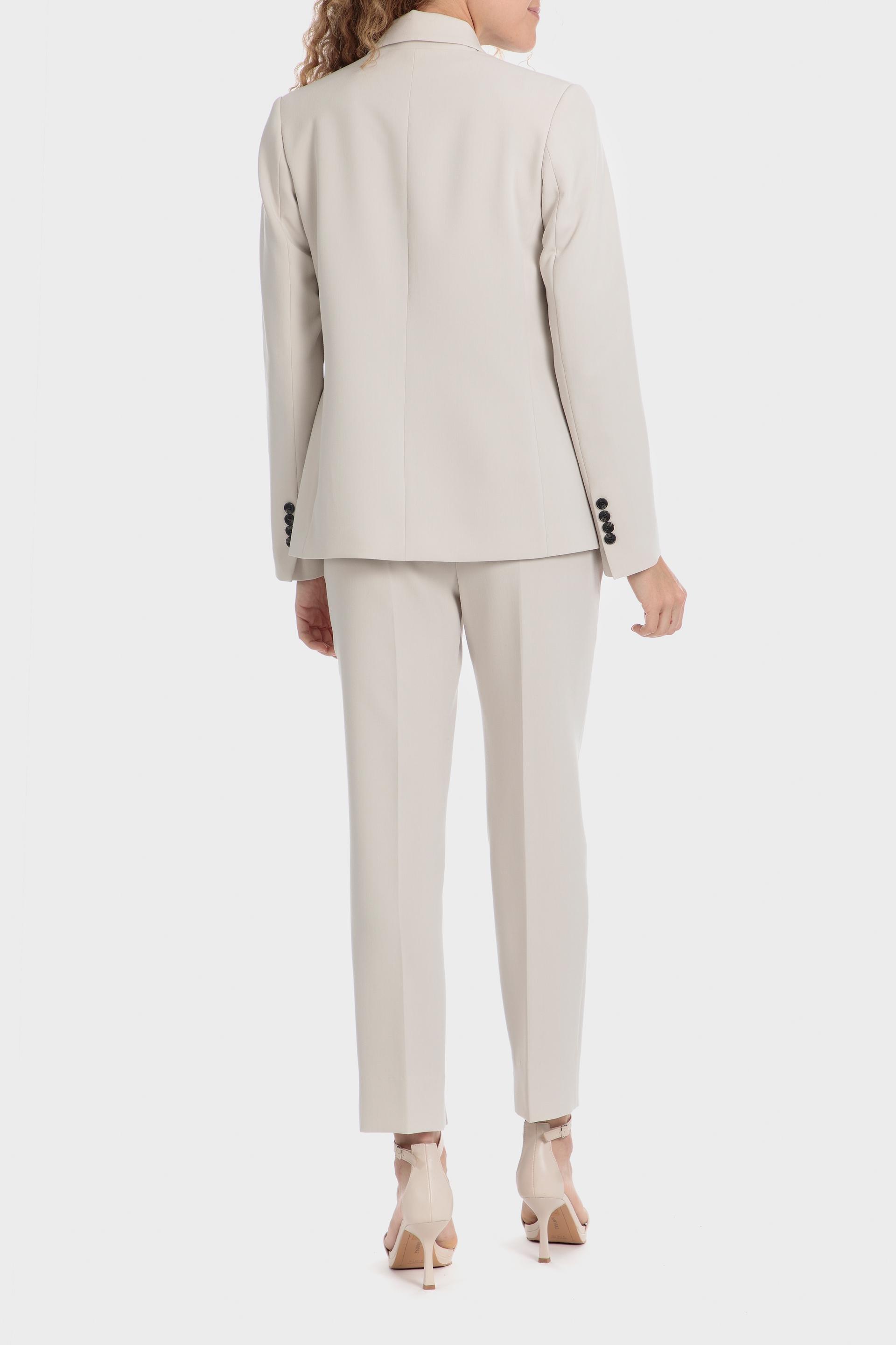 Beige Graphic Print Blazer, , large image number 4