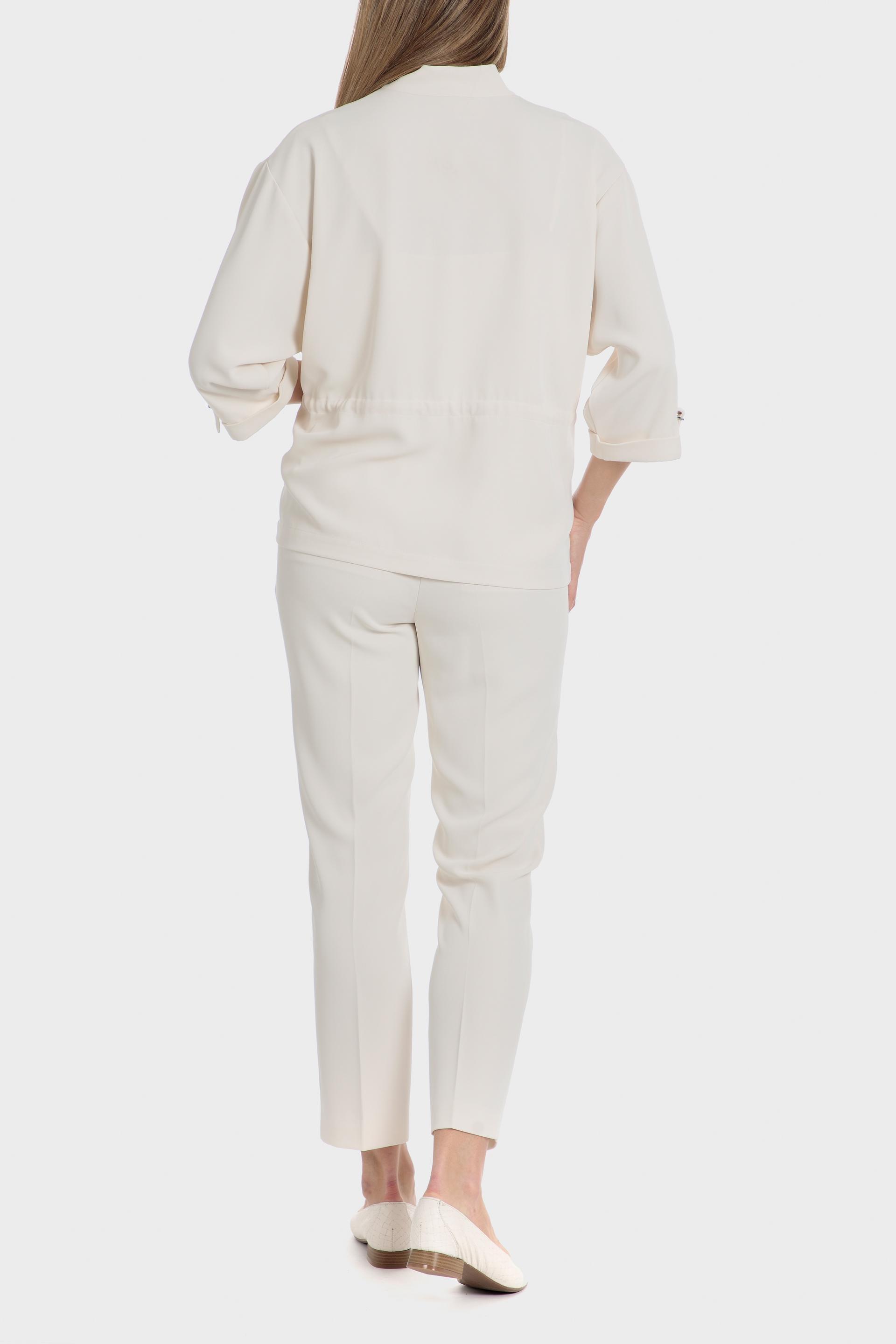 Beige Zipper Cardigan, , large image number 4