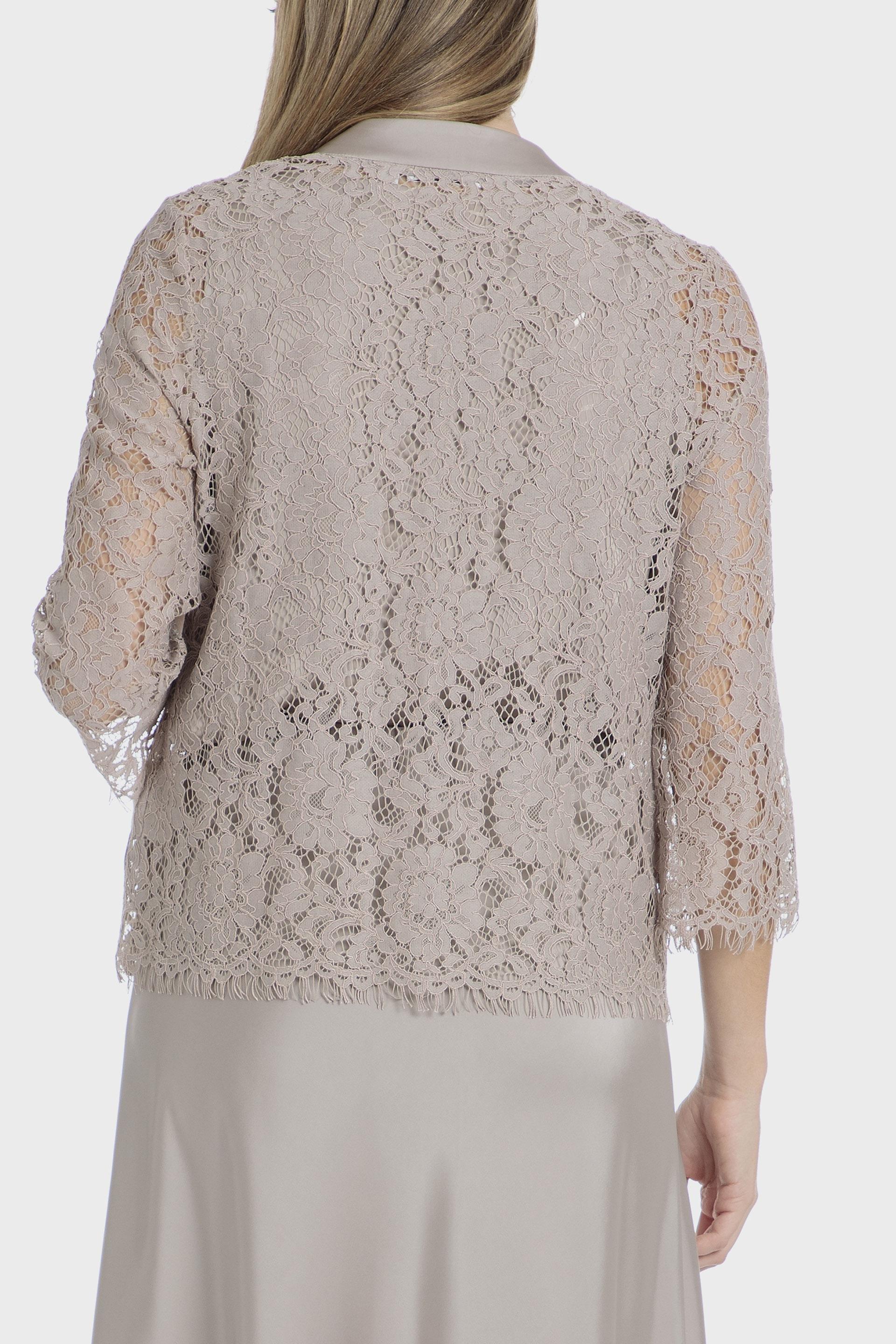 Beige Crochet Cardigan, , large image number 2