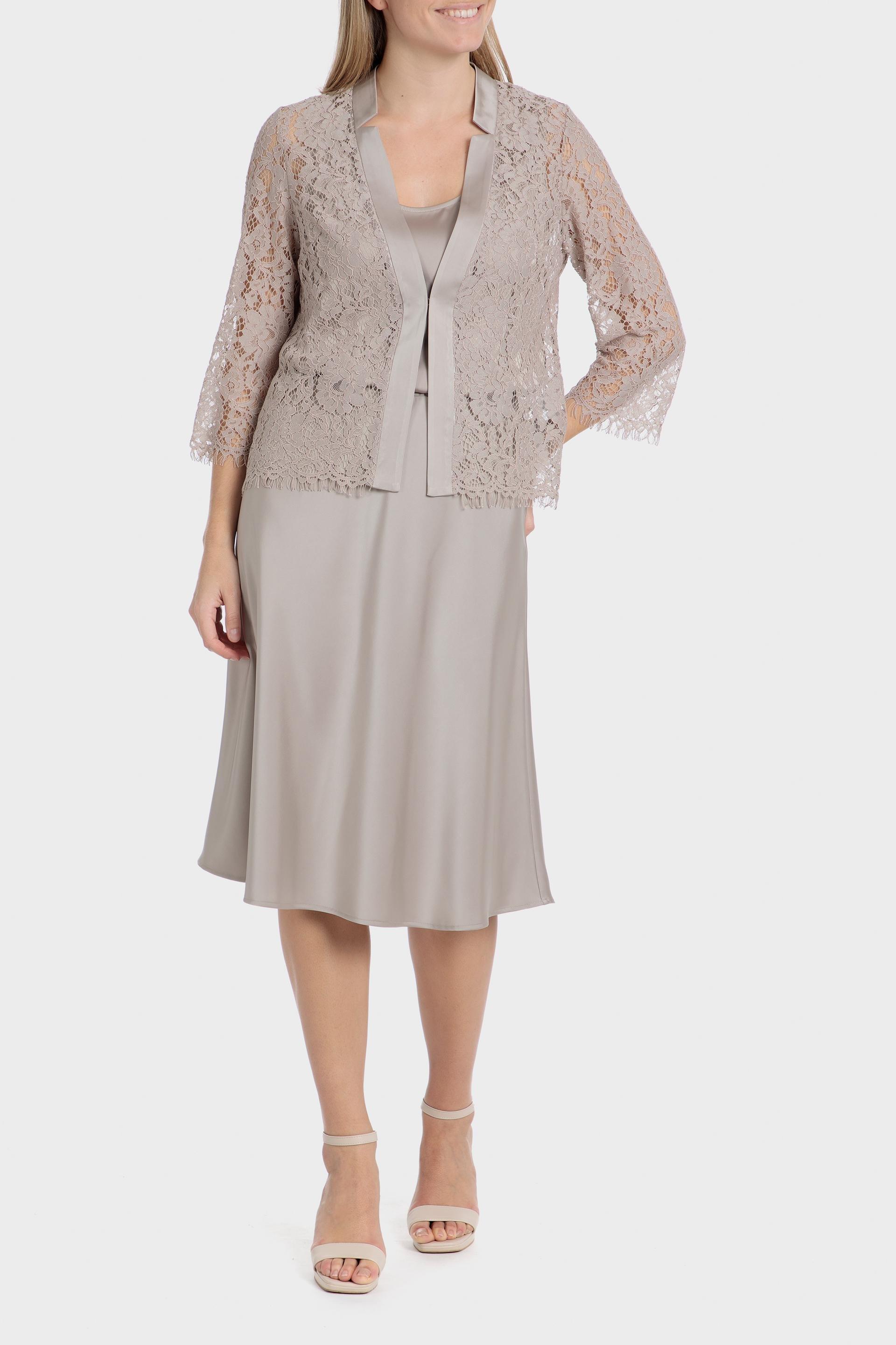 Beige Crochet Cardigan, , large image number 3