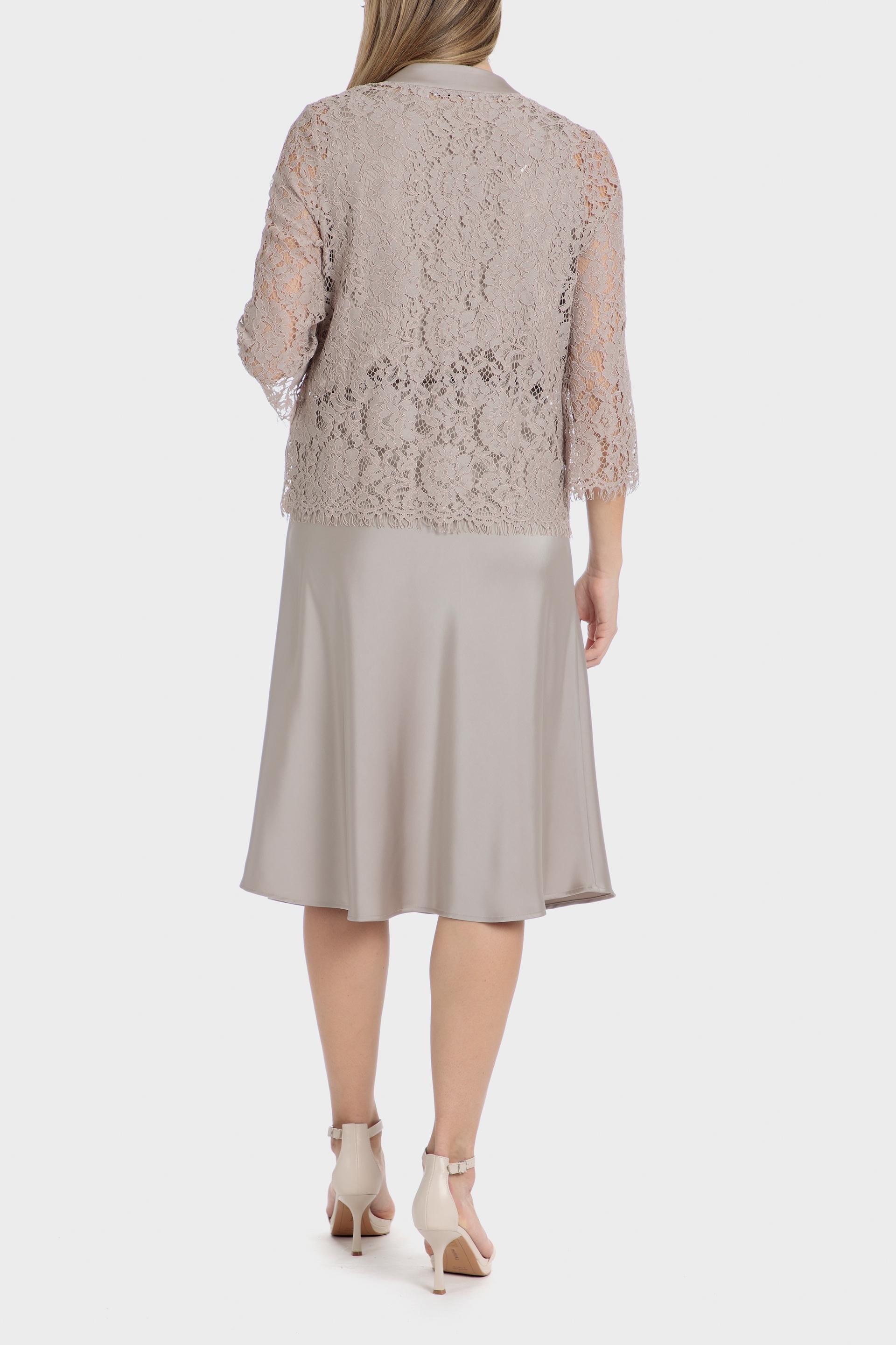 Beige Crochet Cardigan, , large image number 4