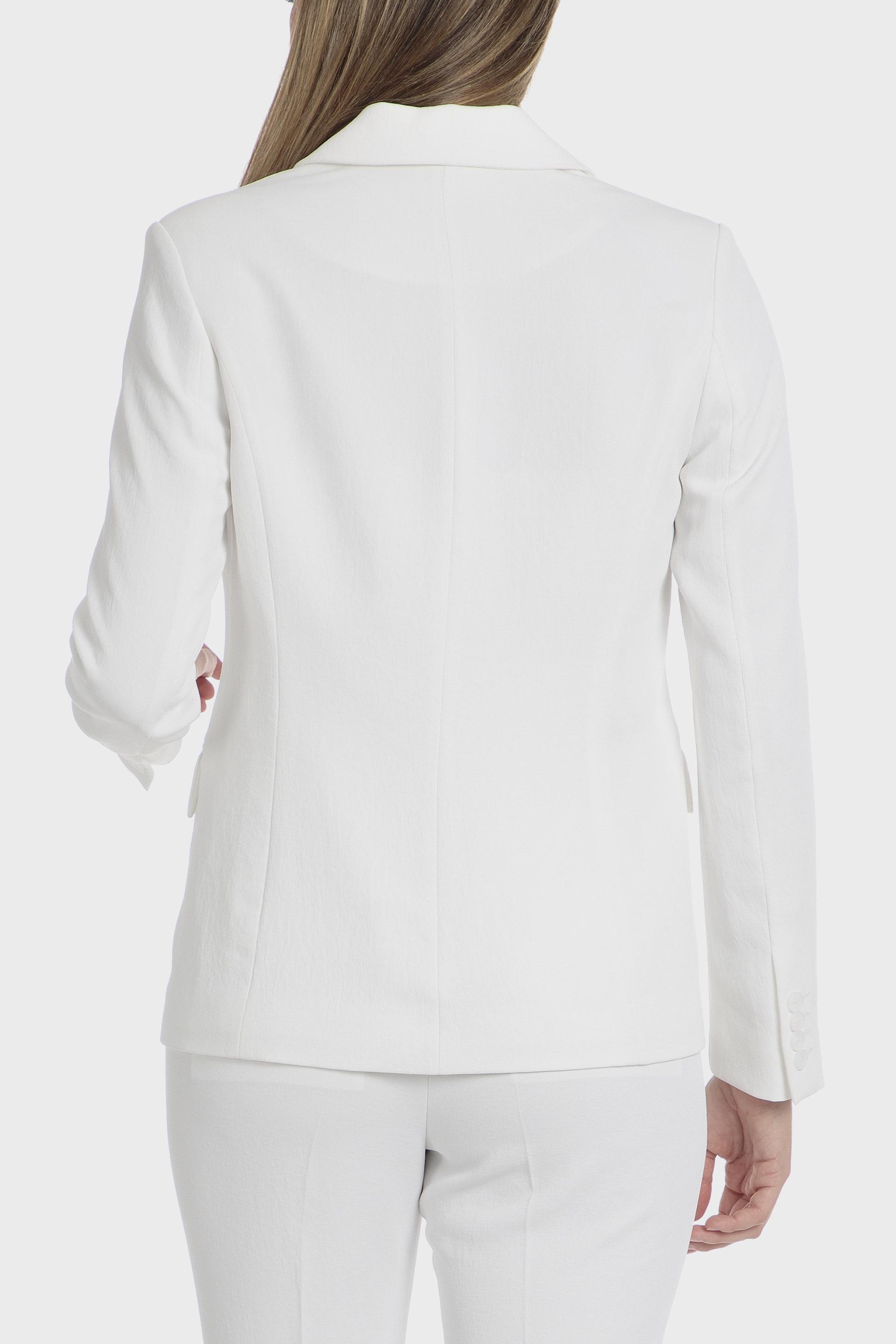 White Fabric Blazer, , large image number 2