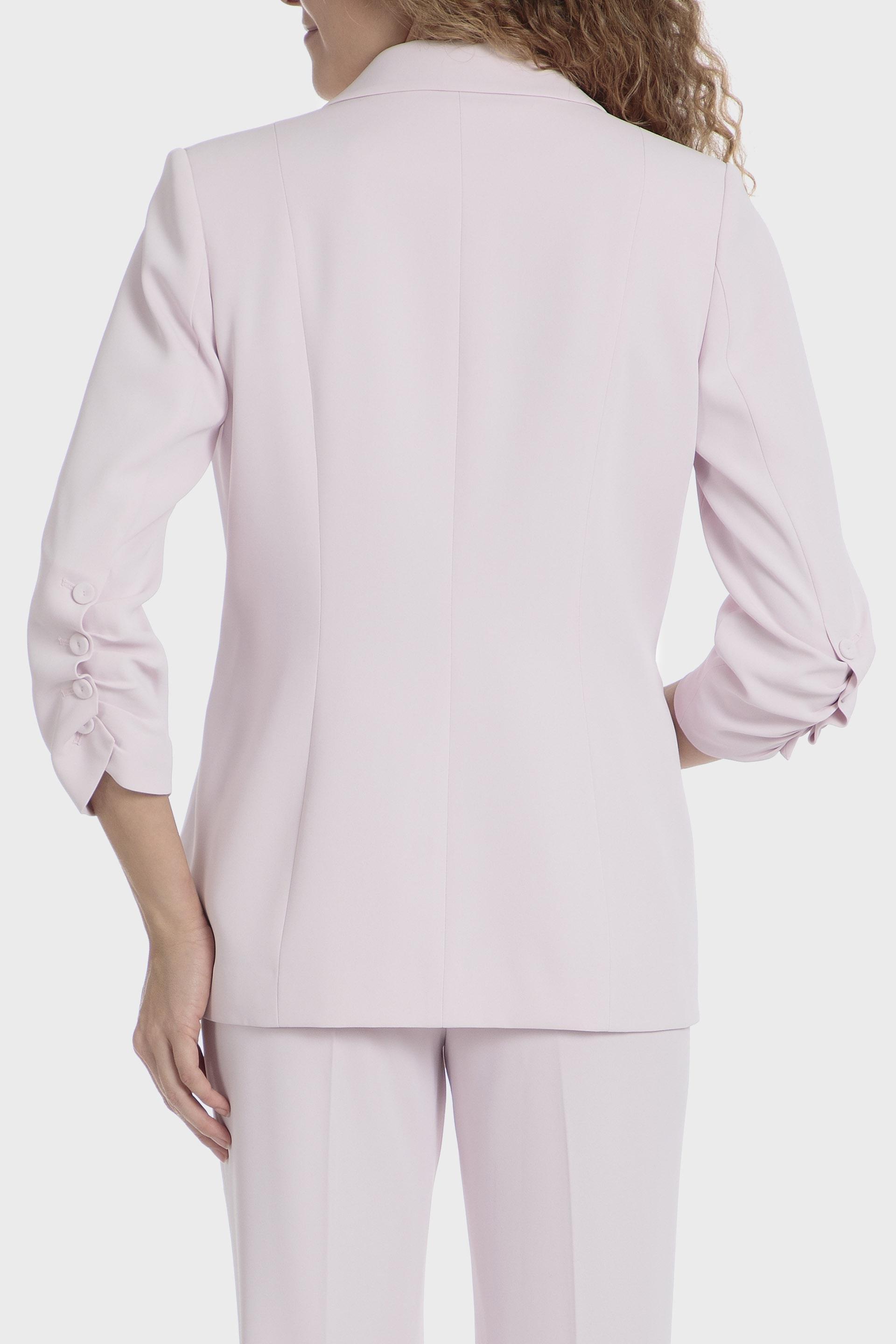 Pink Blazer With Gathered Cuffs, , large image number 1