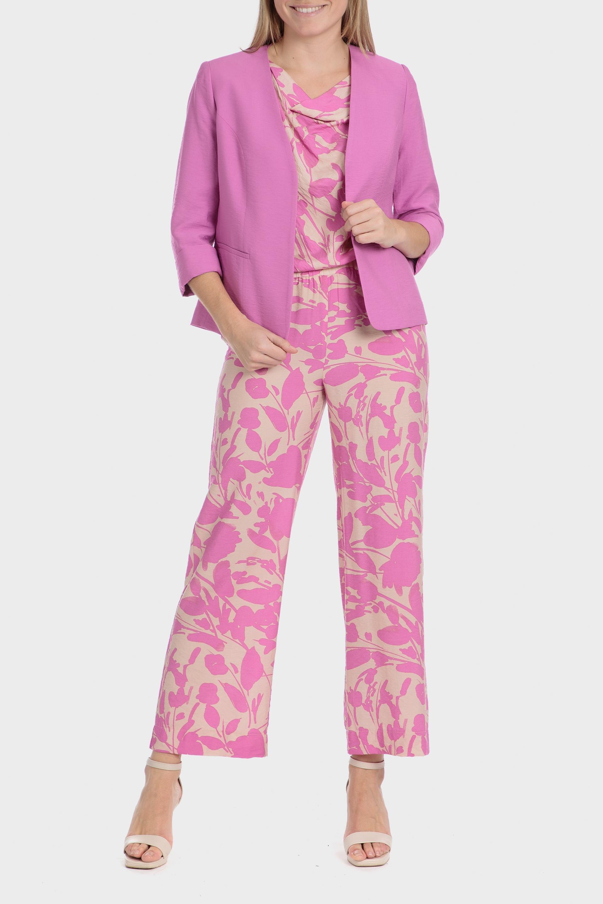 Pink Casual Blazer, Fuchsia Bouganvilla, large image number 3