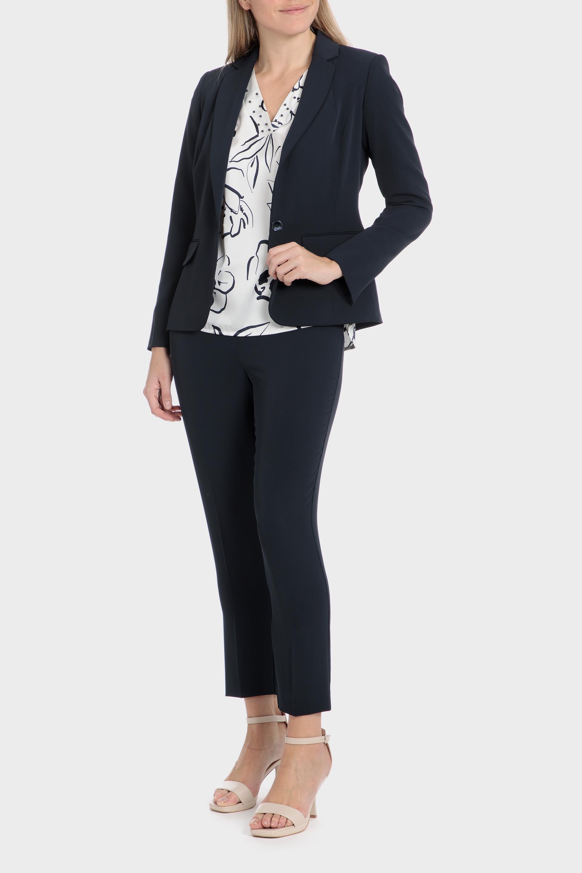 Floral Single Breasted Blazer, 3701_104, medium