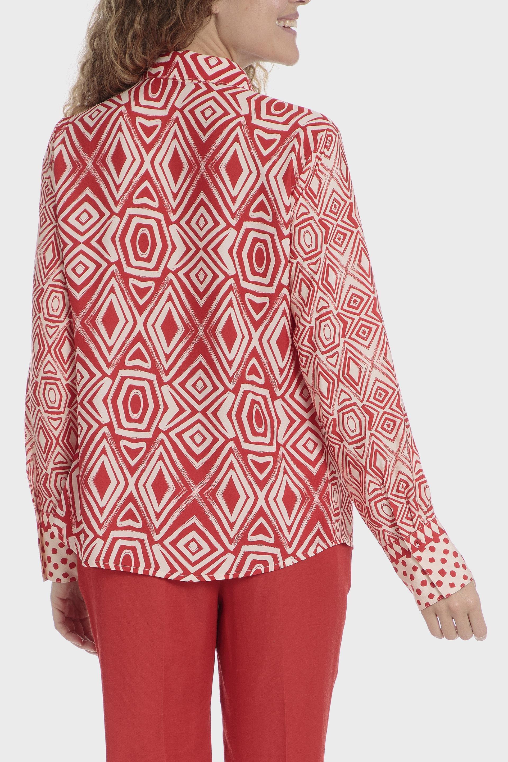Red Printed Shirt, , large image number 3