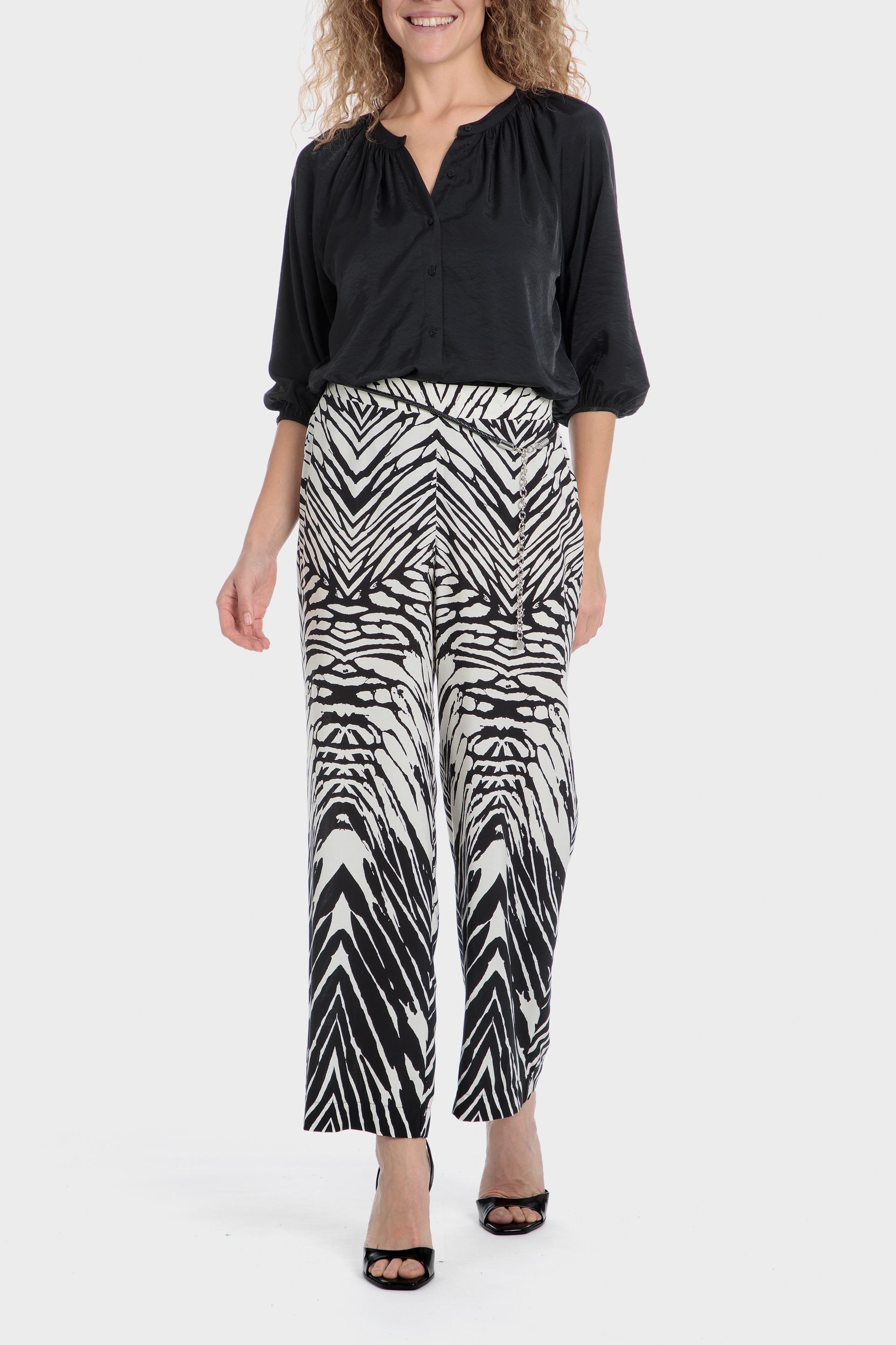 Black Flowy Blouse, , large image number 3
