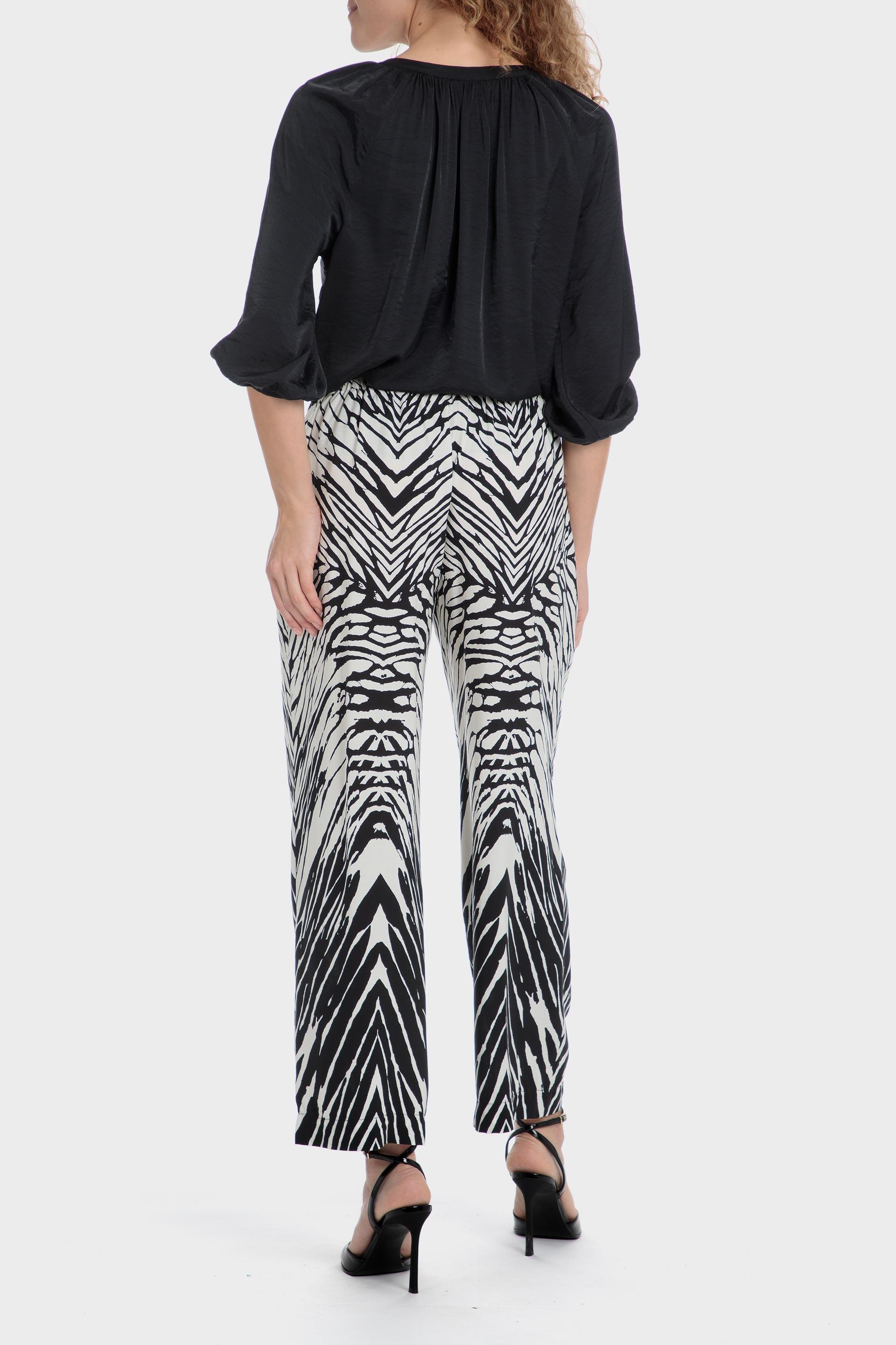 Black Flowy Blouse, , large image number 4