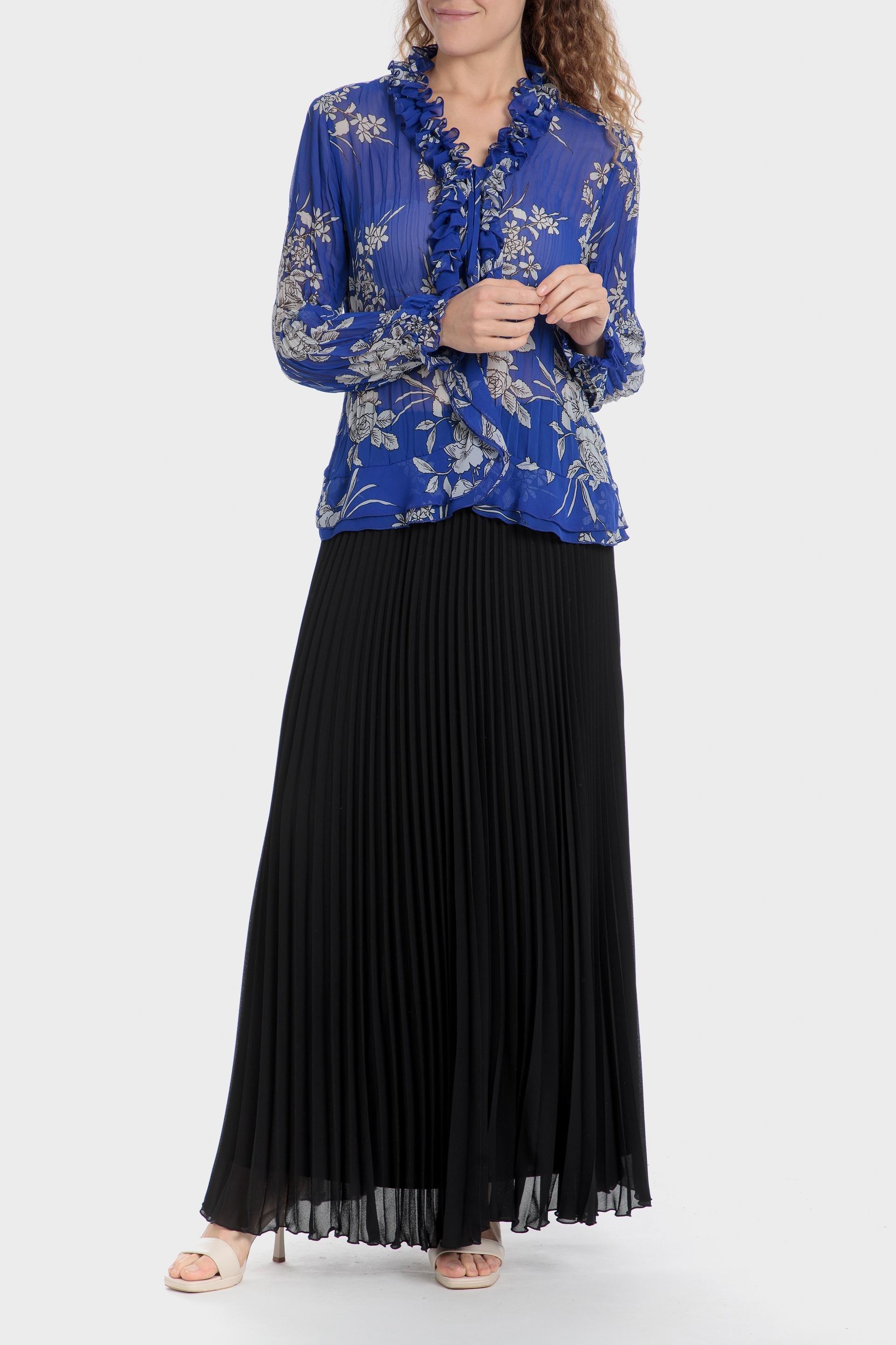 Purple Printed Pleated Shirt, , large image number 2