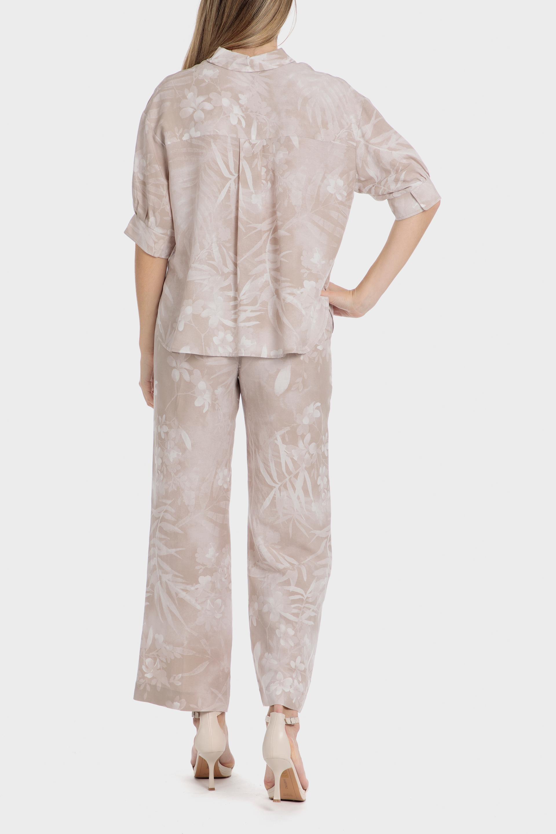 Beige Patterned Shirt, , large image number 3