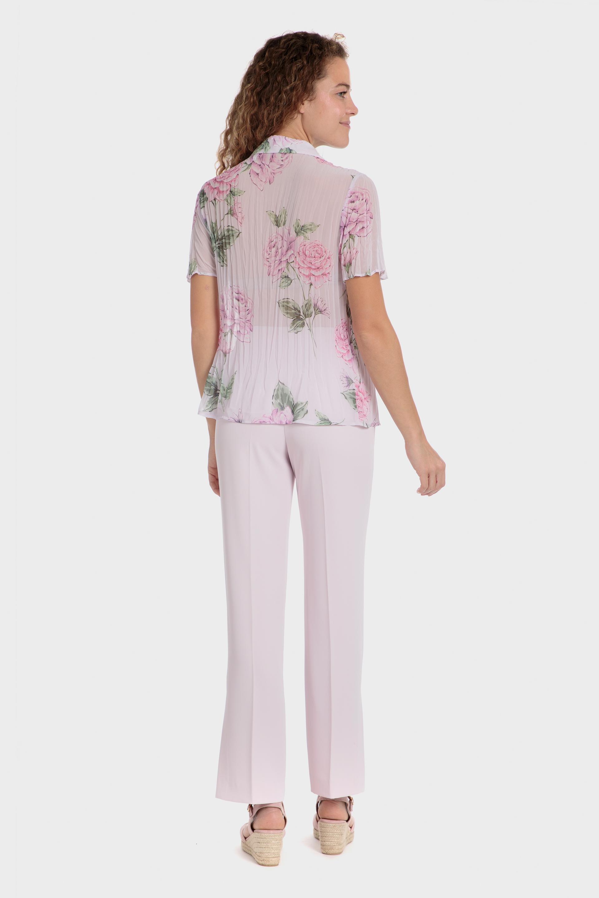 Pink Printed Pleated Shirt, , large image number 4