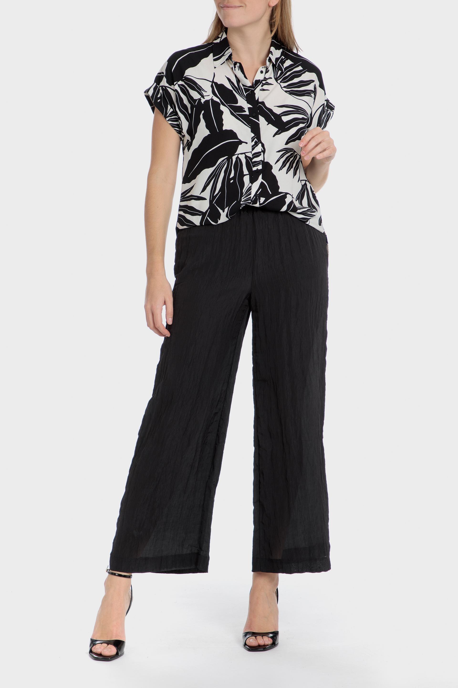 Black Leaf Printed Shirt, , large image number 2