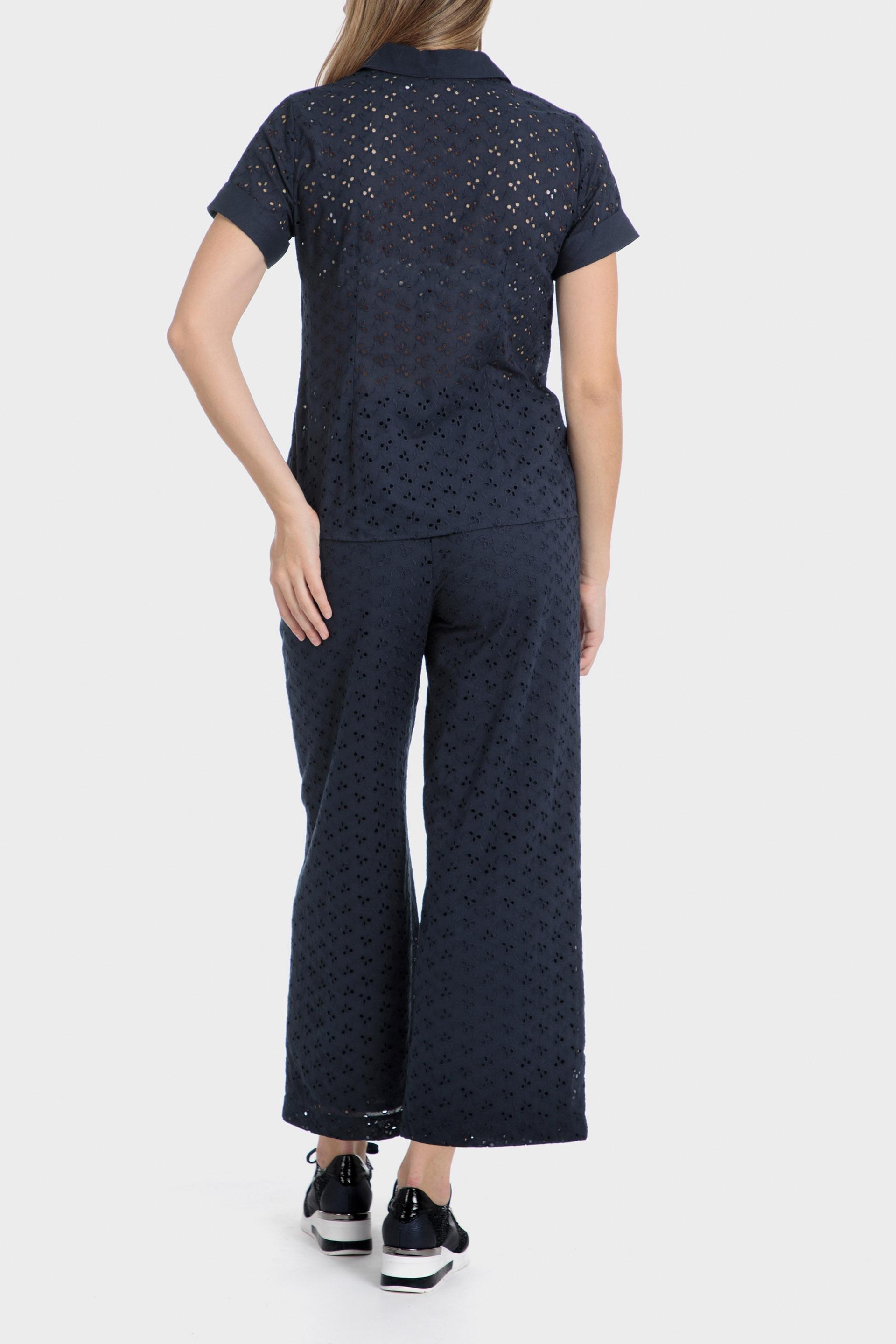Navy Embroidered Shirt, , large image number 3