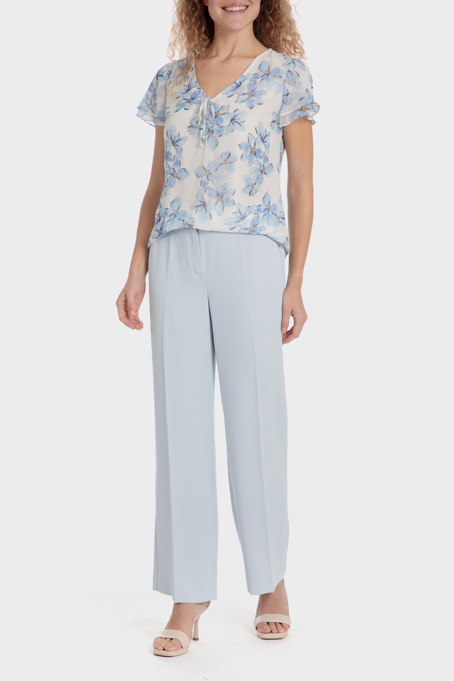 Blue Floral Blouse, , large image number 2