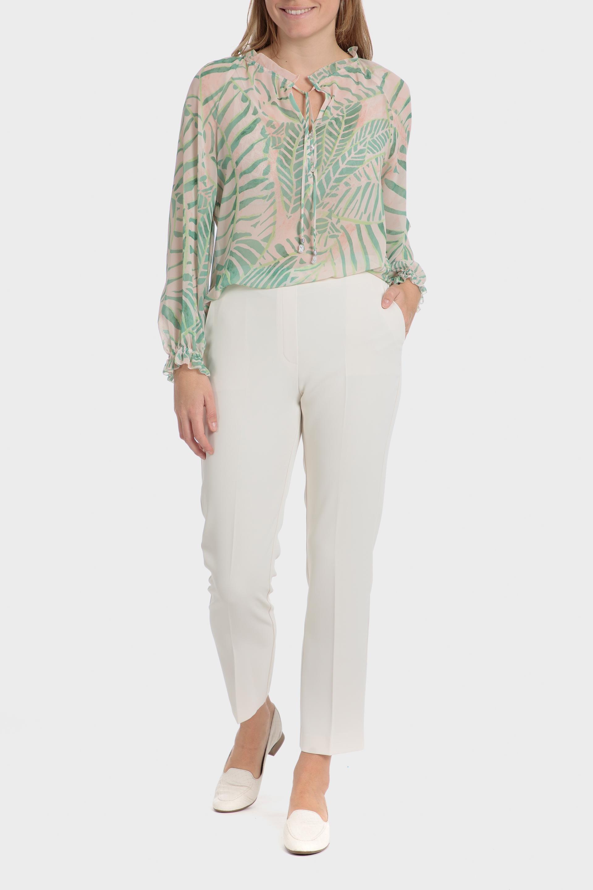 بلوزة بطبعة، أخضر, Green, large image number 2