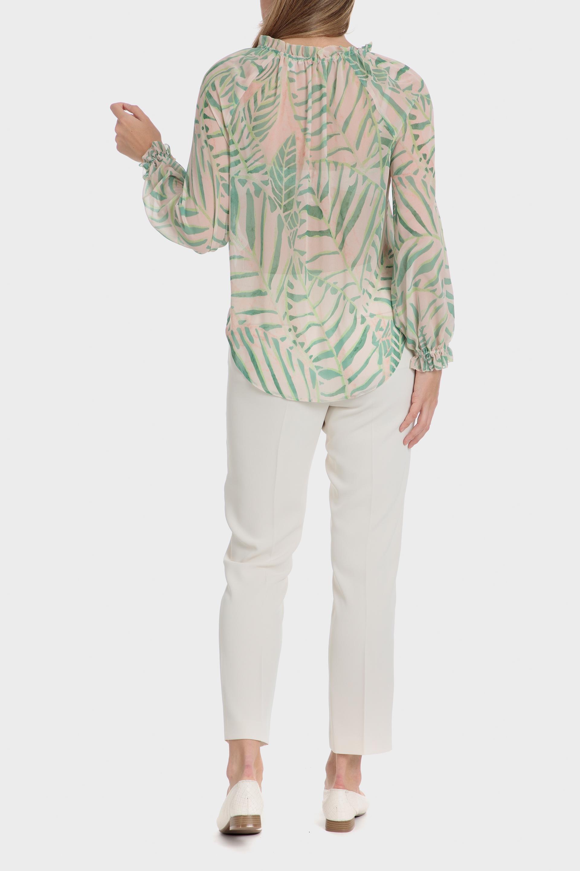Green Tropical Blouse, , large image number 3