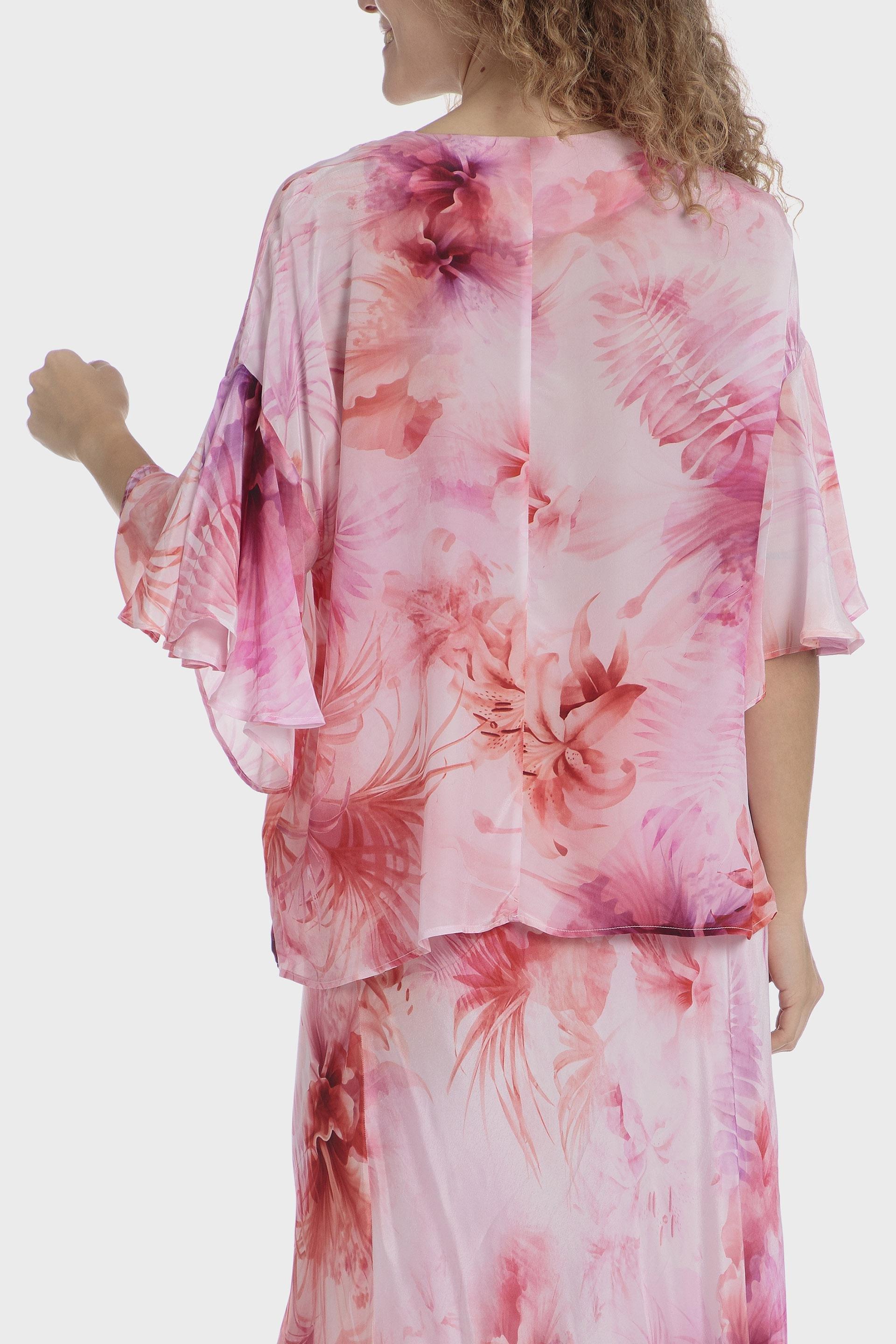 Pink Floral Blouse, , large image number 1