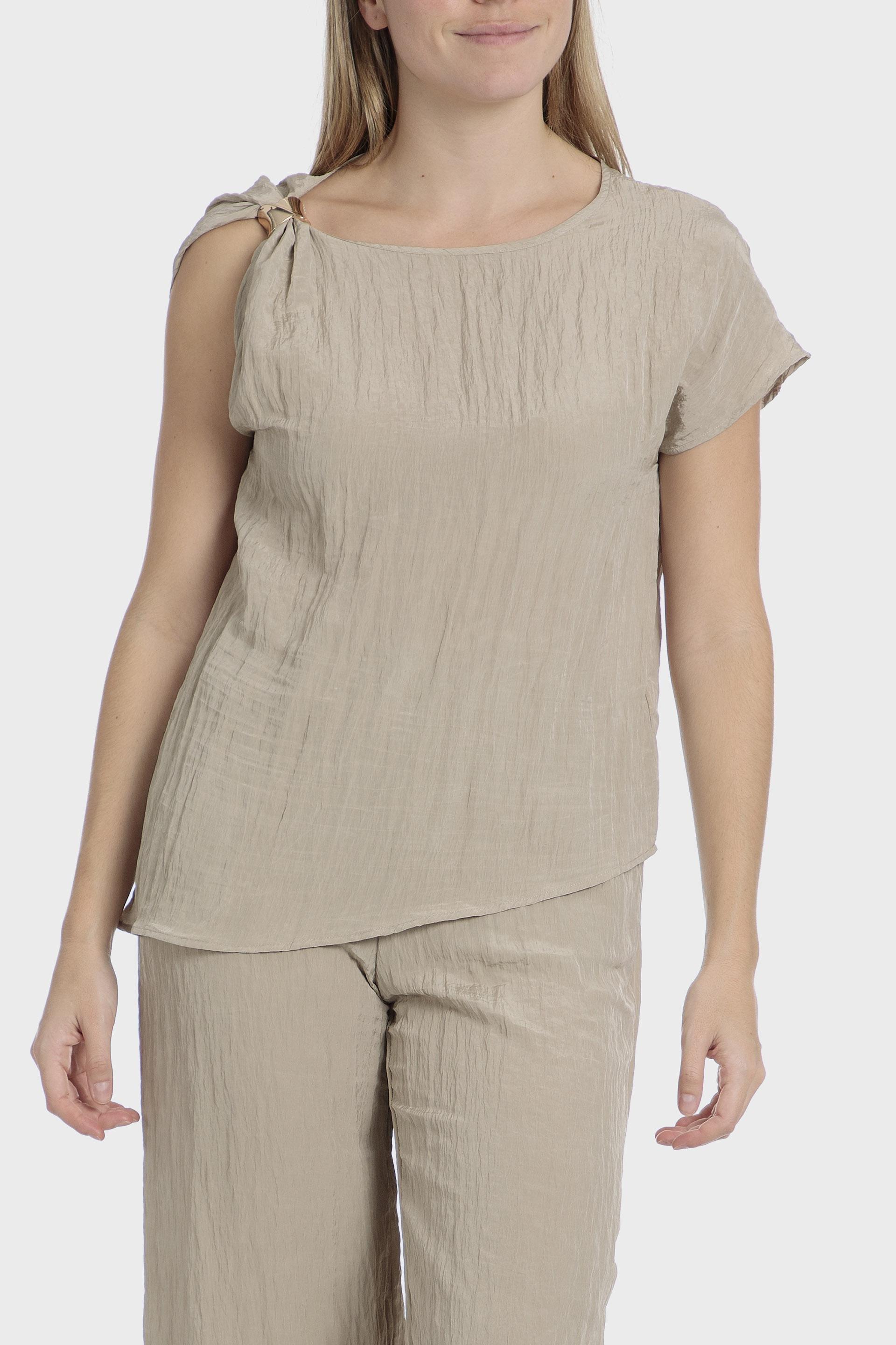 Beige Fancy Blouse, , large image number 0