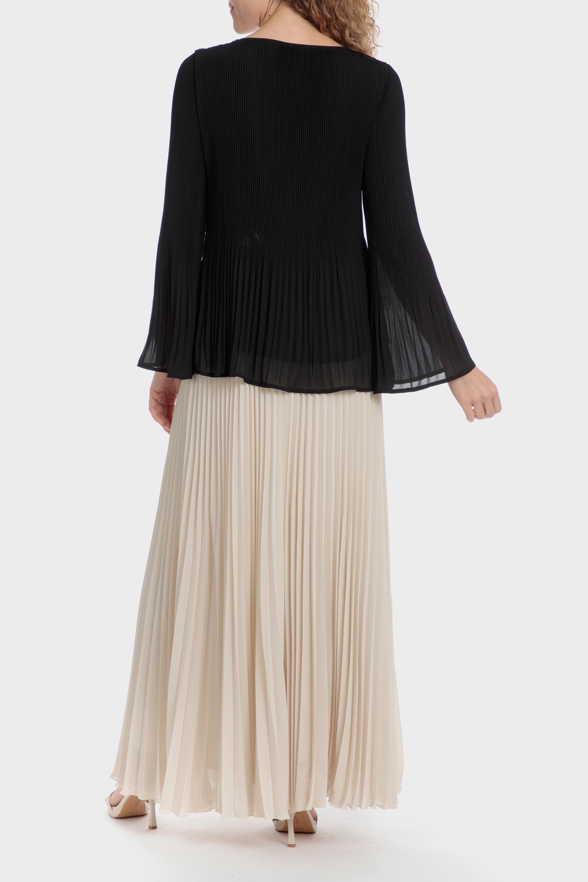 Black Frills Ruffle Blouse, , large image number 7
