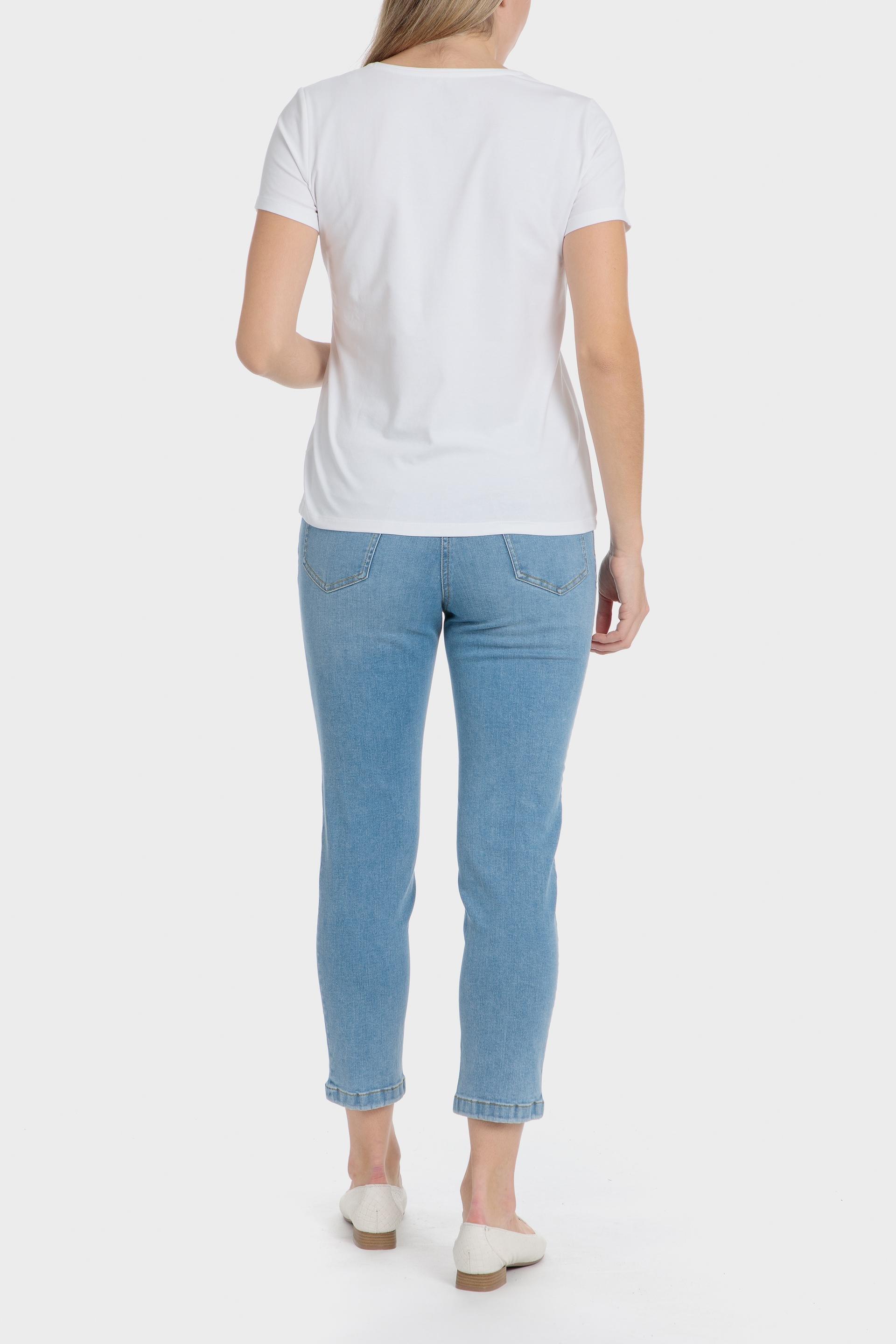 Basic T-Shirt Women, White, large image number 3