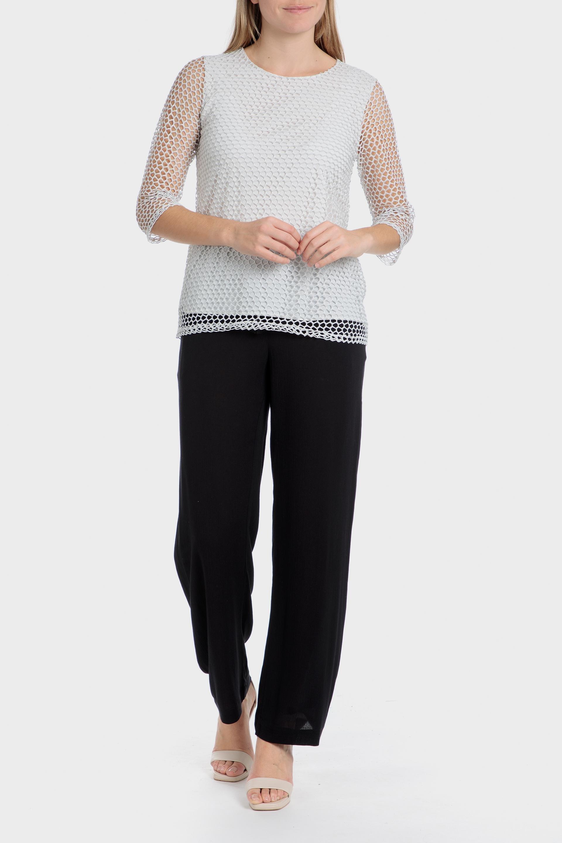 White Mesh T-Shirt, , large image number 2