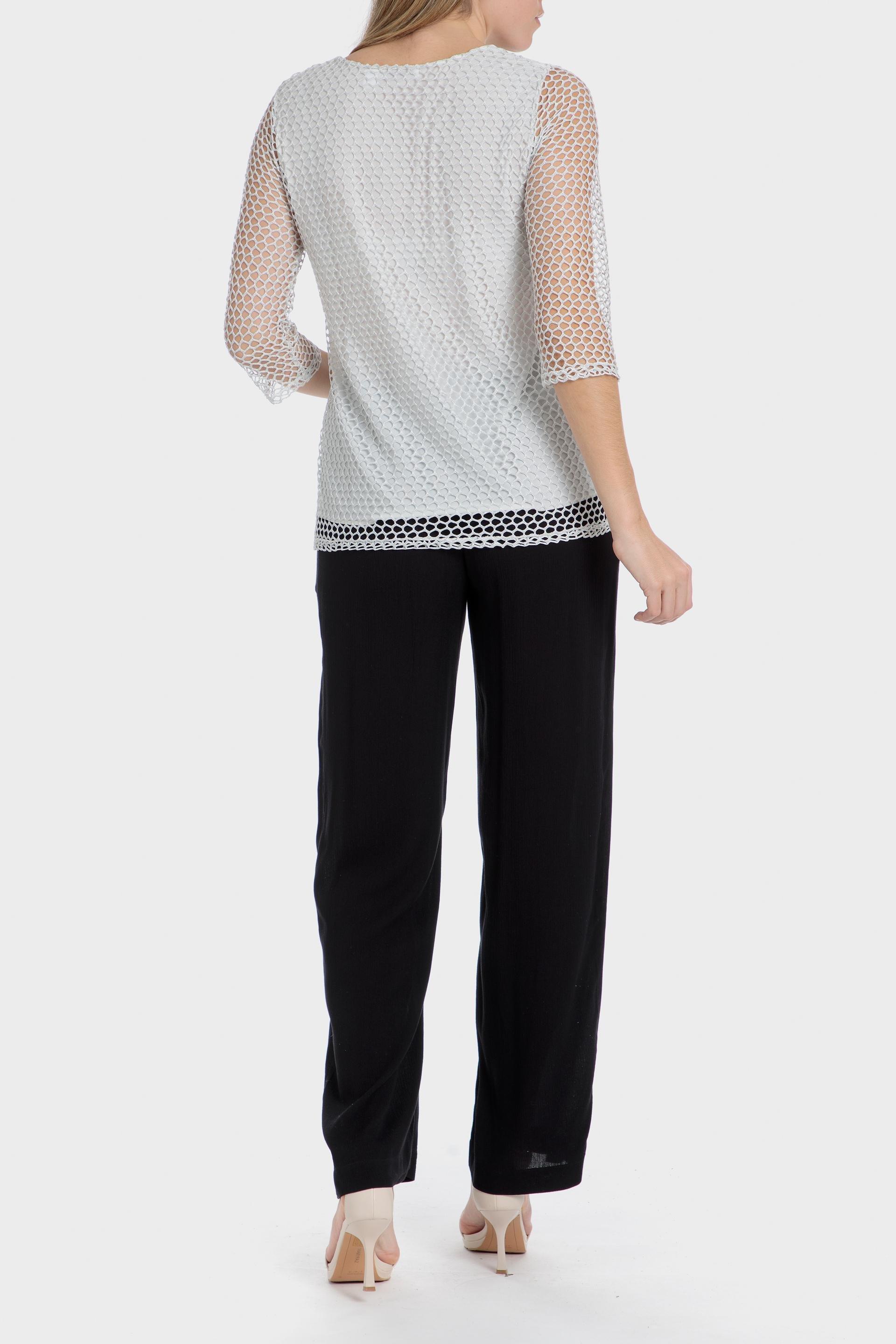 White Mesh T-Shirt, , large image number 3