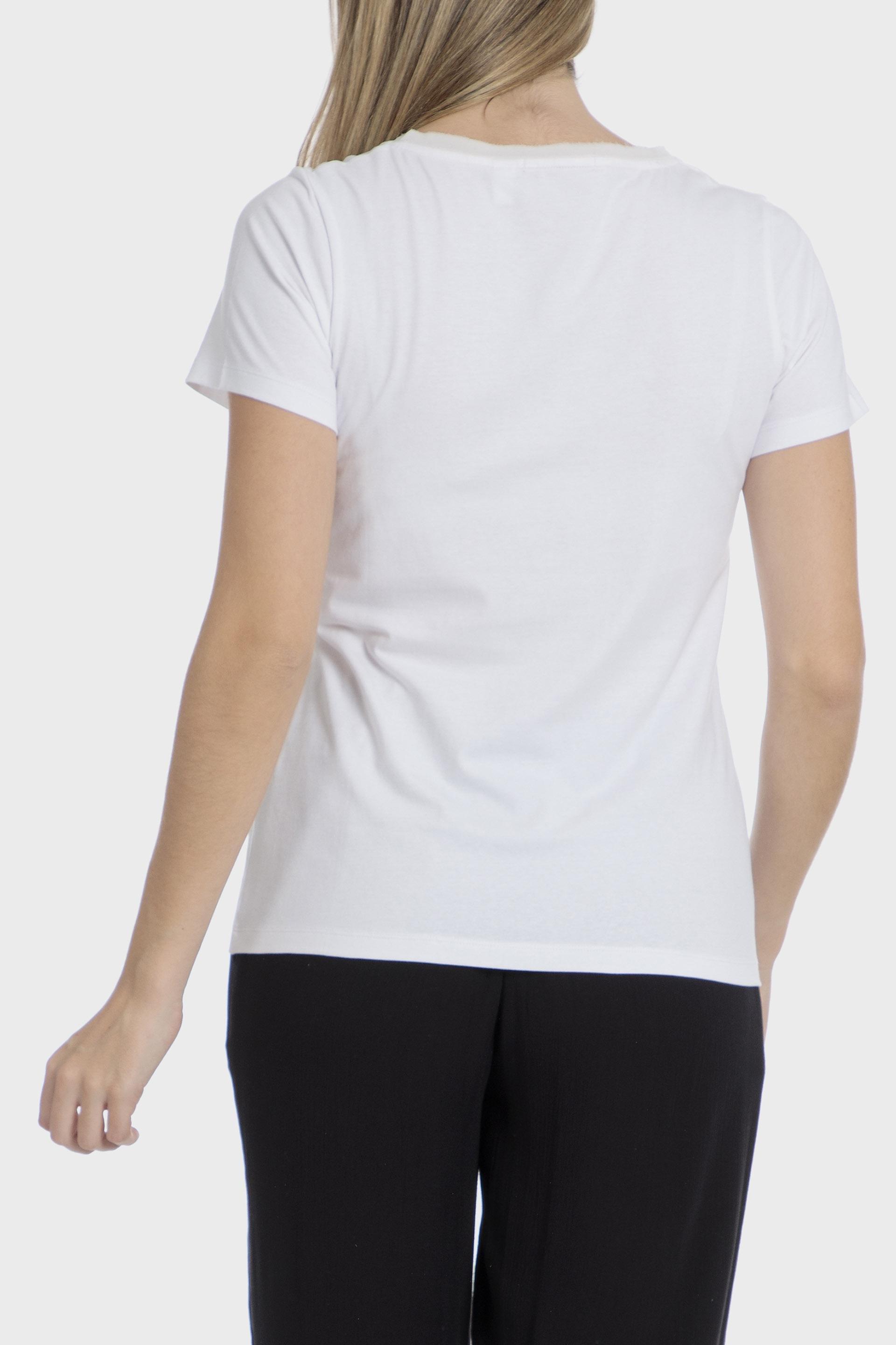 White Printed T-Shirt, , large image number 1