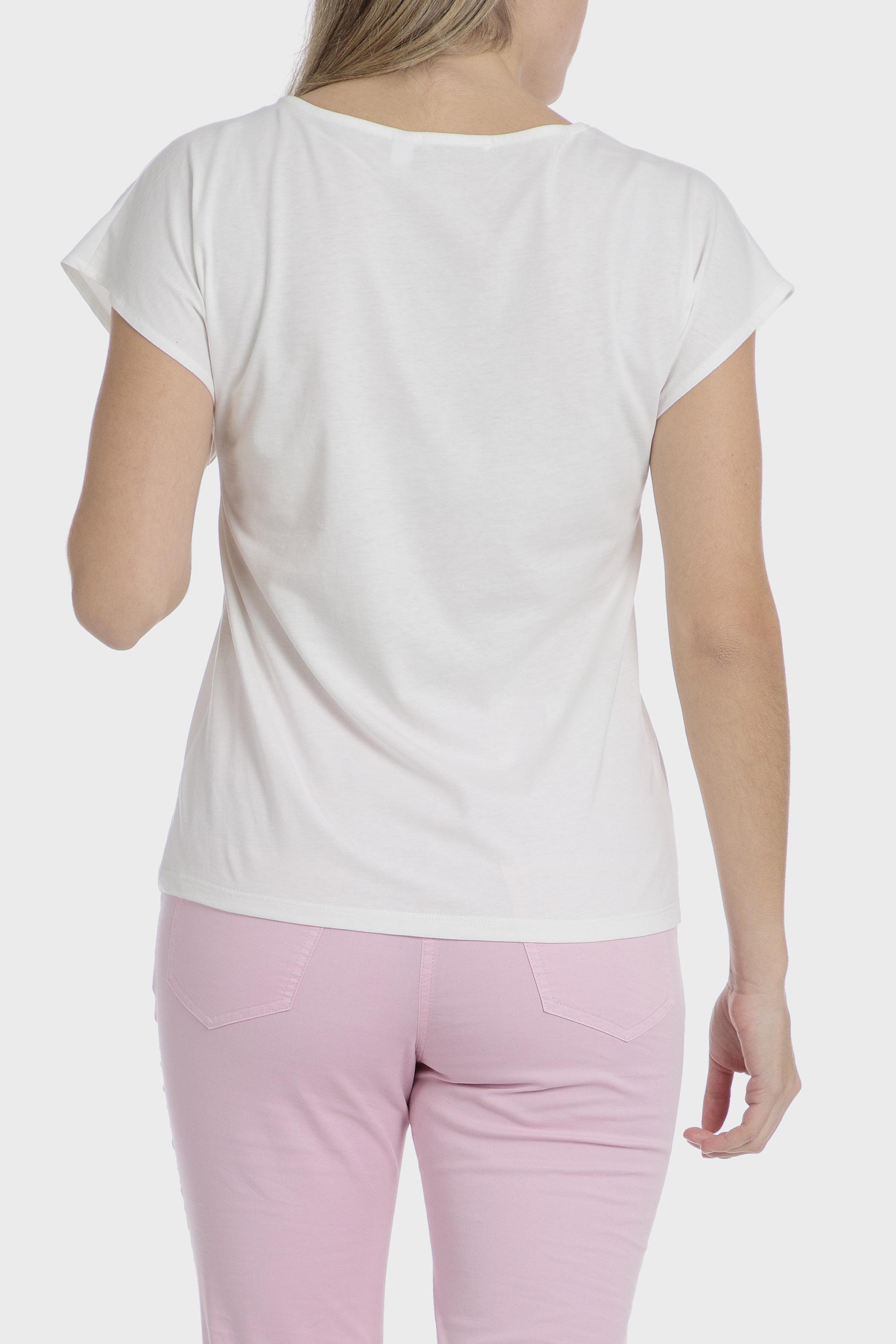 تيشيرت بطبعة، أبيض, Beige Talc, medium