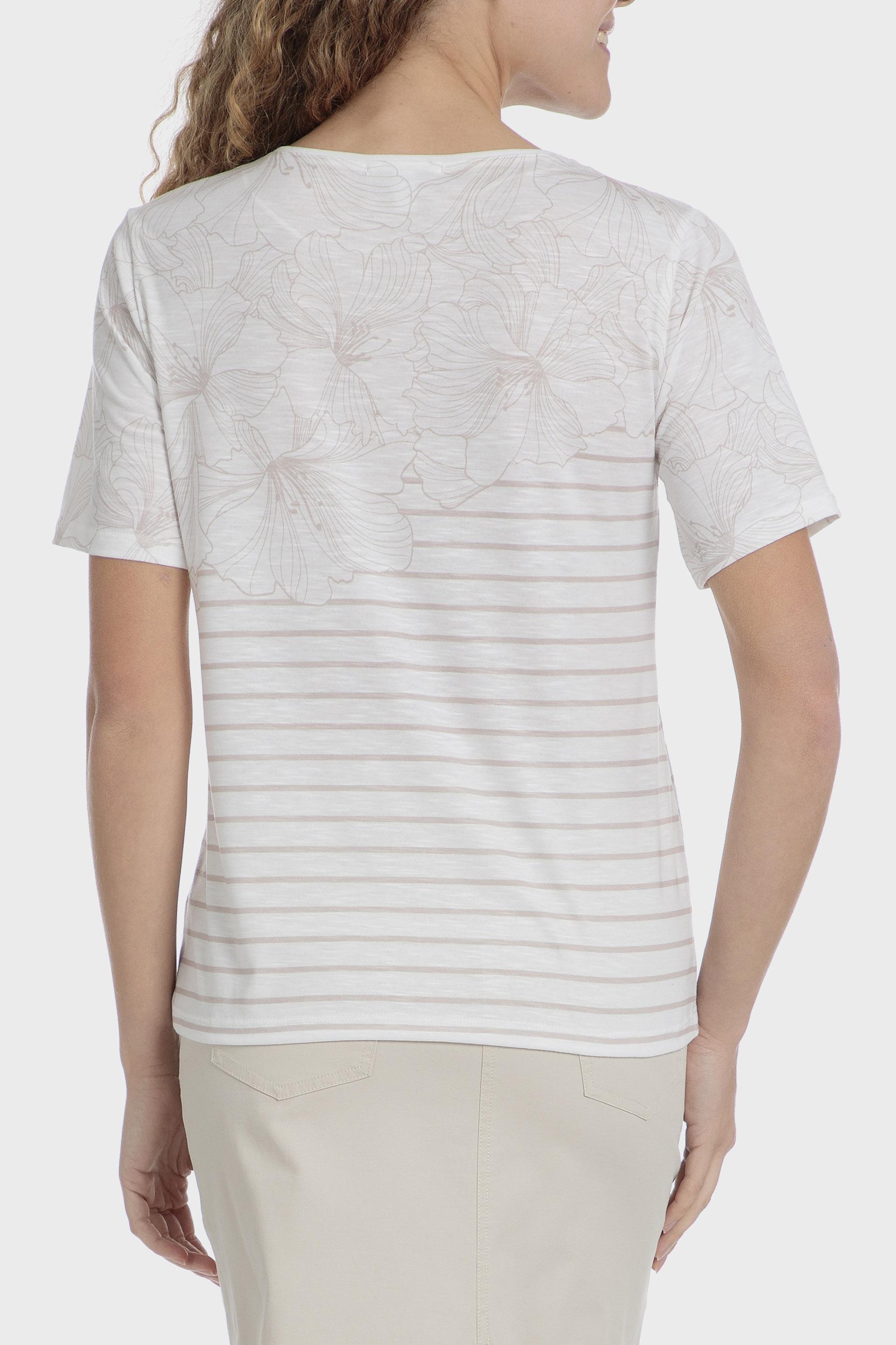 Floral Casual Bohemian T-Shirt, 3701_232, medium