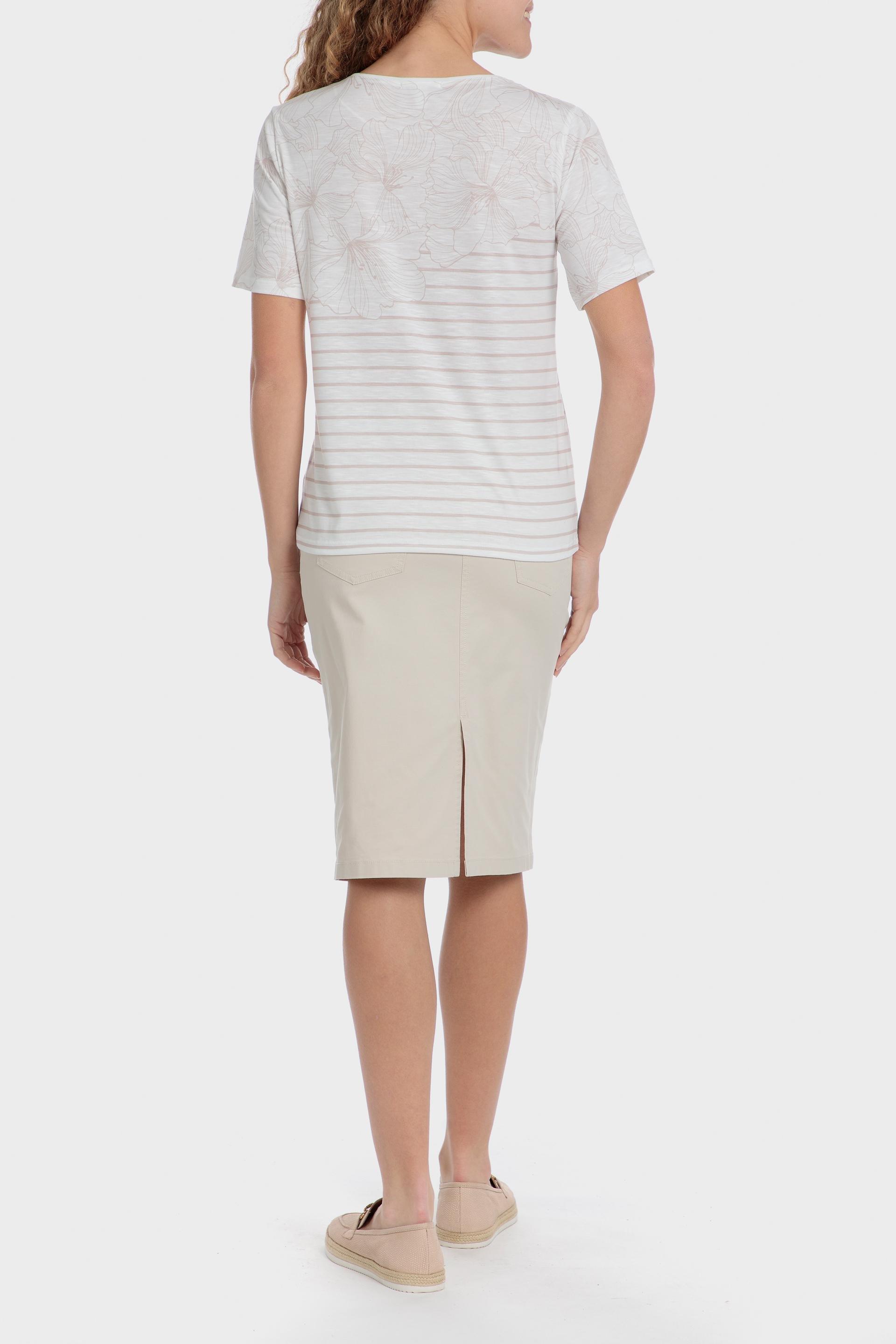 White Striped T-Shirt, , large image number 3