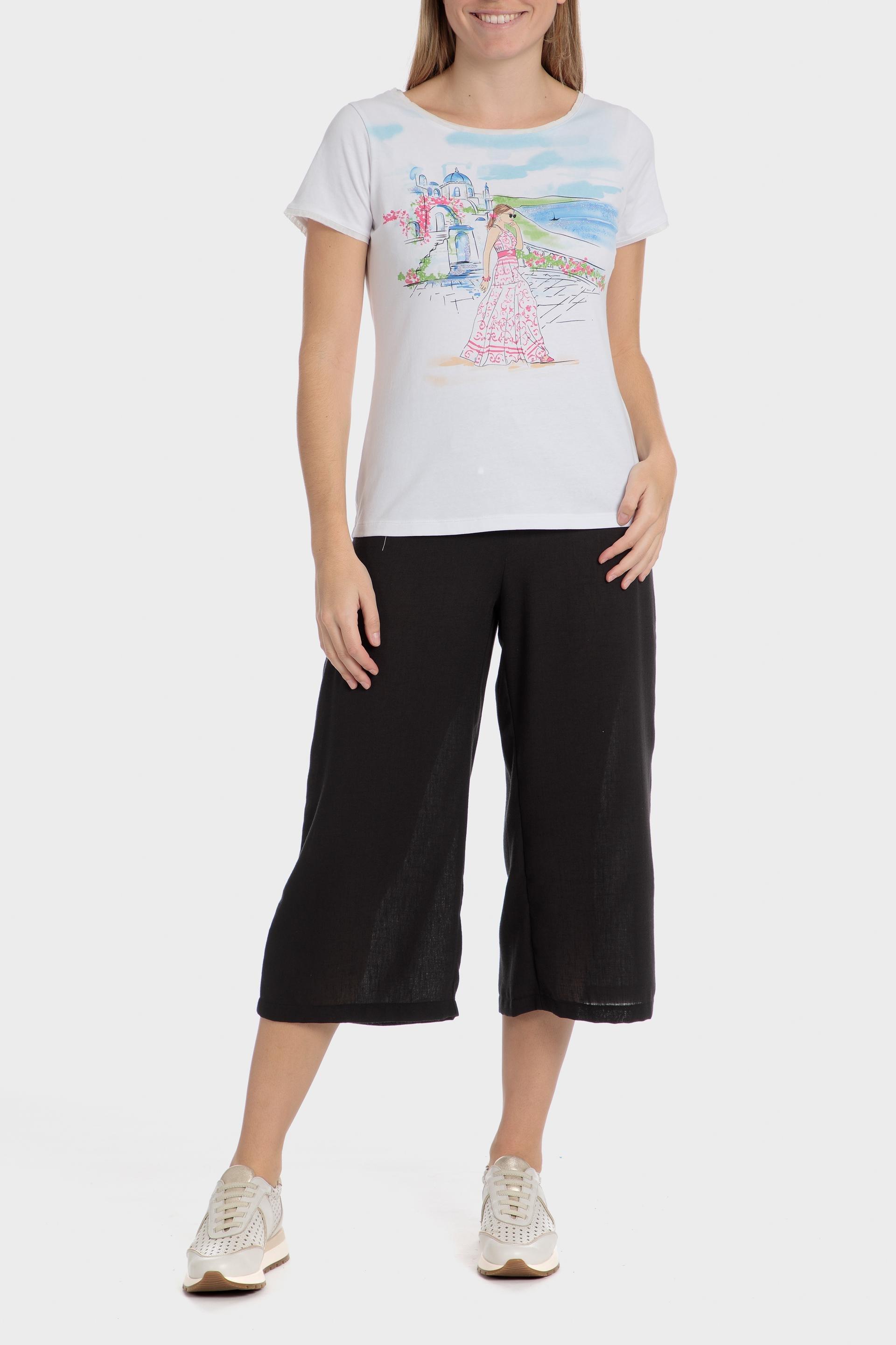 تيشيرت بطبعة وأحجار الراين, Beige Talc, large image number 2