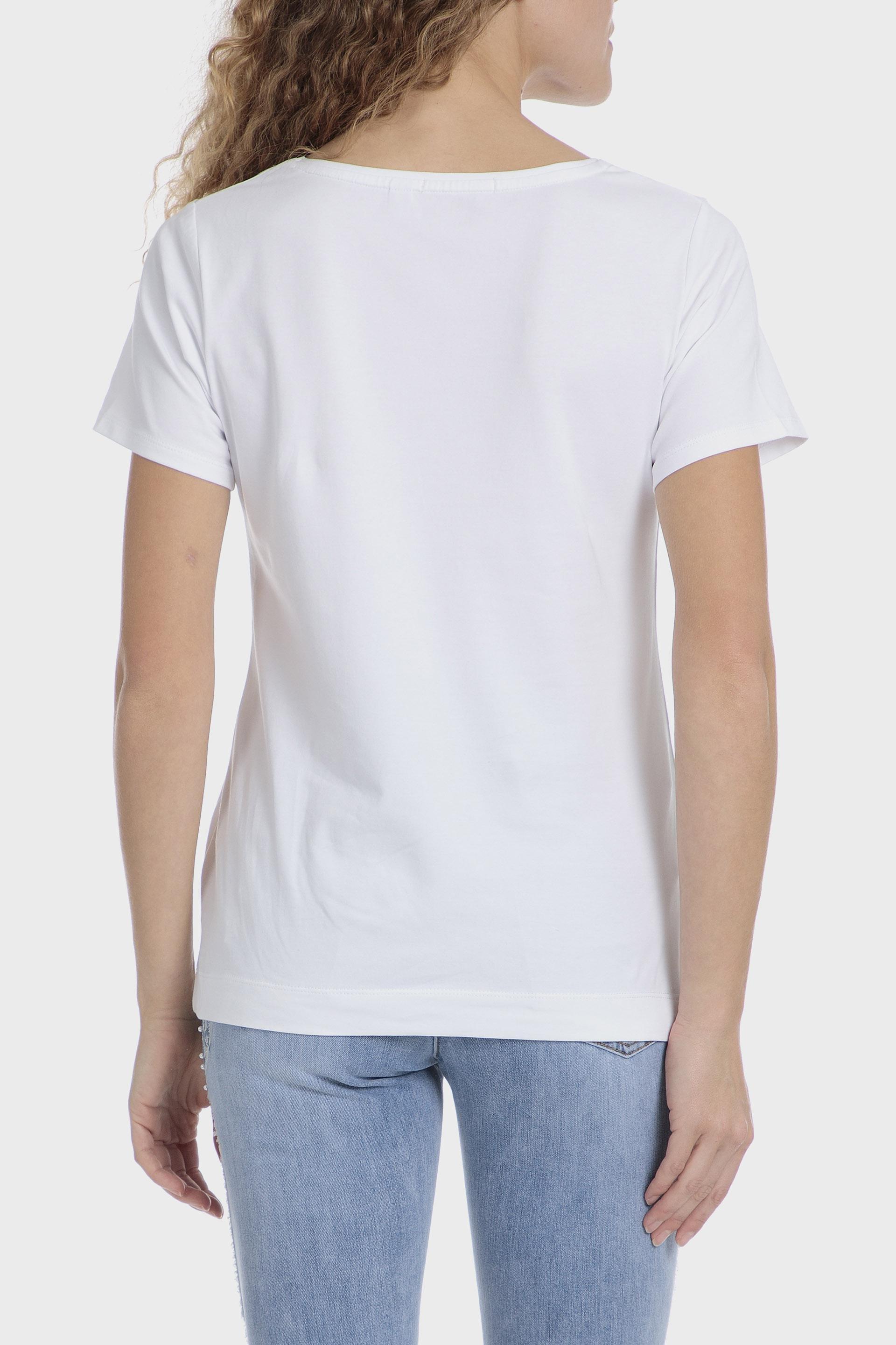White Floral T-Shirt, , large image number 1